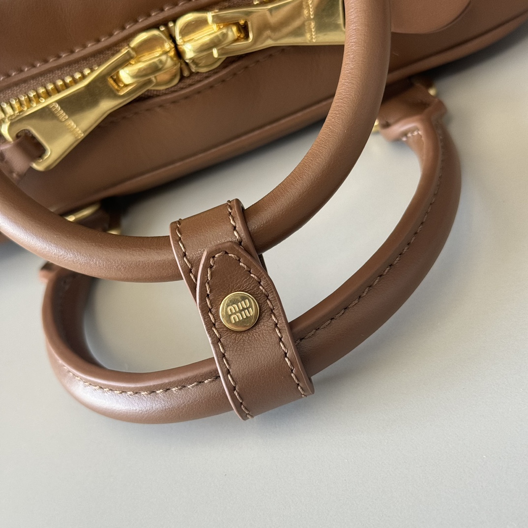 M1um1u Top Handbags-22X10.5X7.5CM