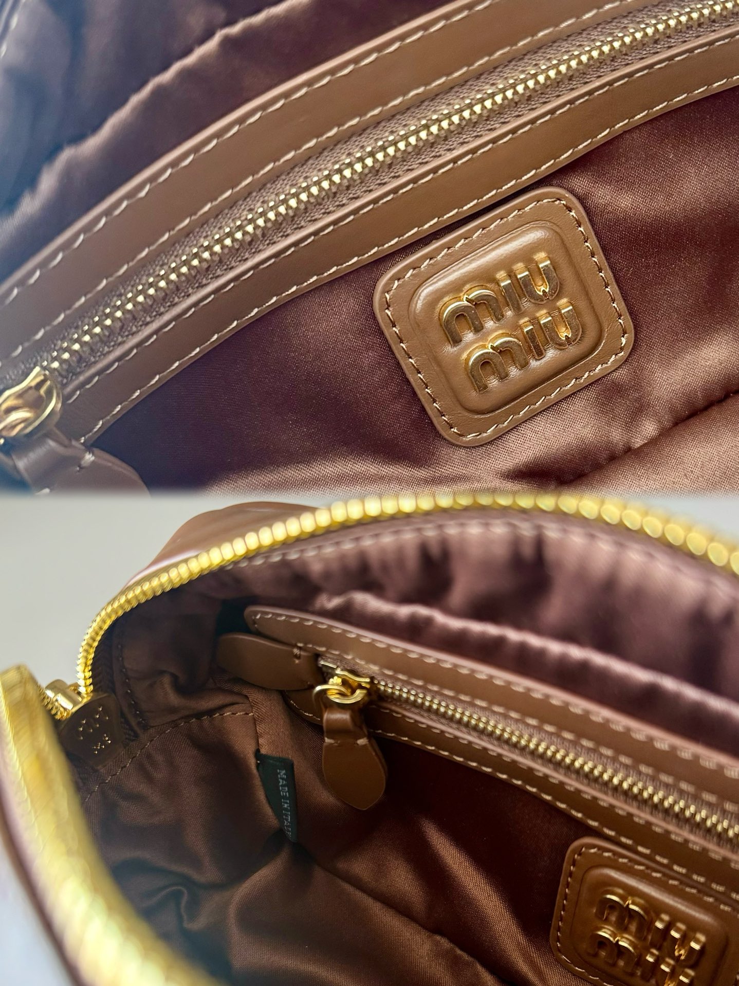 M1um1u Top Handbags-22X10.5X7.5CM