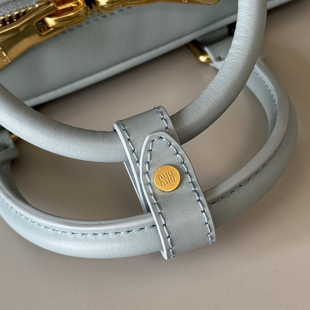 M1um1u Top Handbags-22X10.5X7.5CM