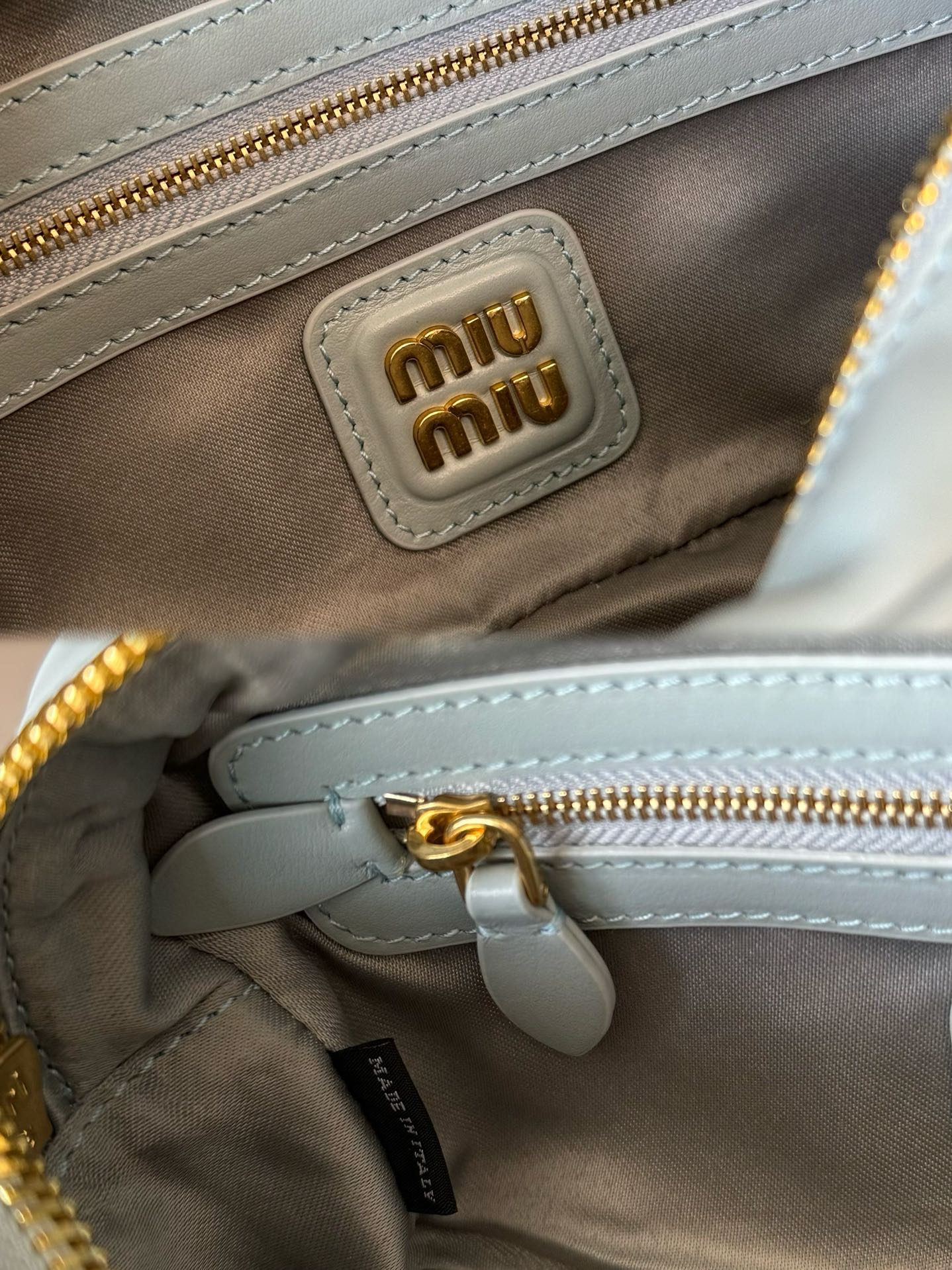 M1um1u Top Handbags-22X10.5X7.5CM