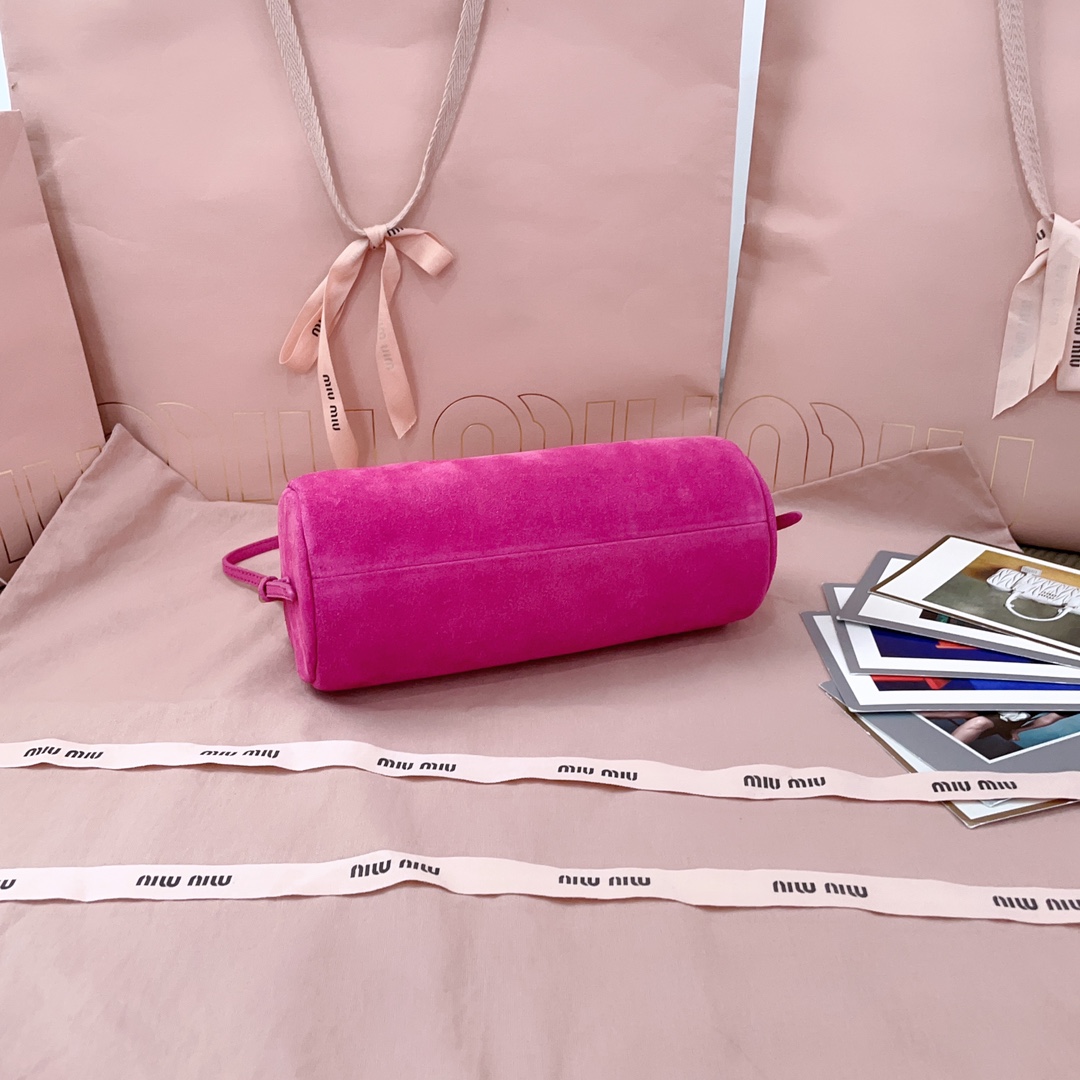 M1um1u suede pouch-22 x 9 x 9cm