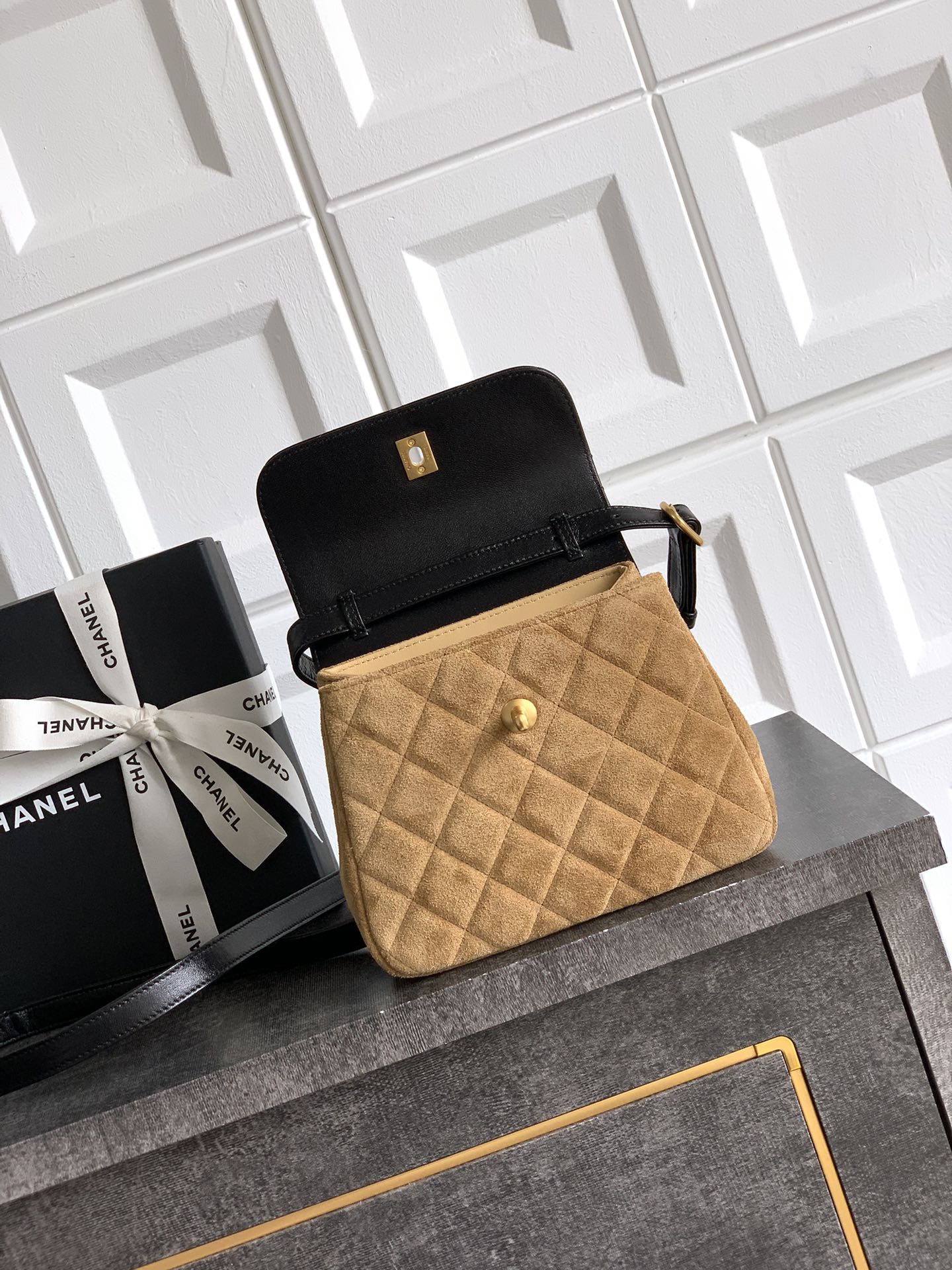 Ch@nel Flap Bag-14.5 X 18 X 6.5CM