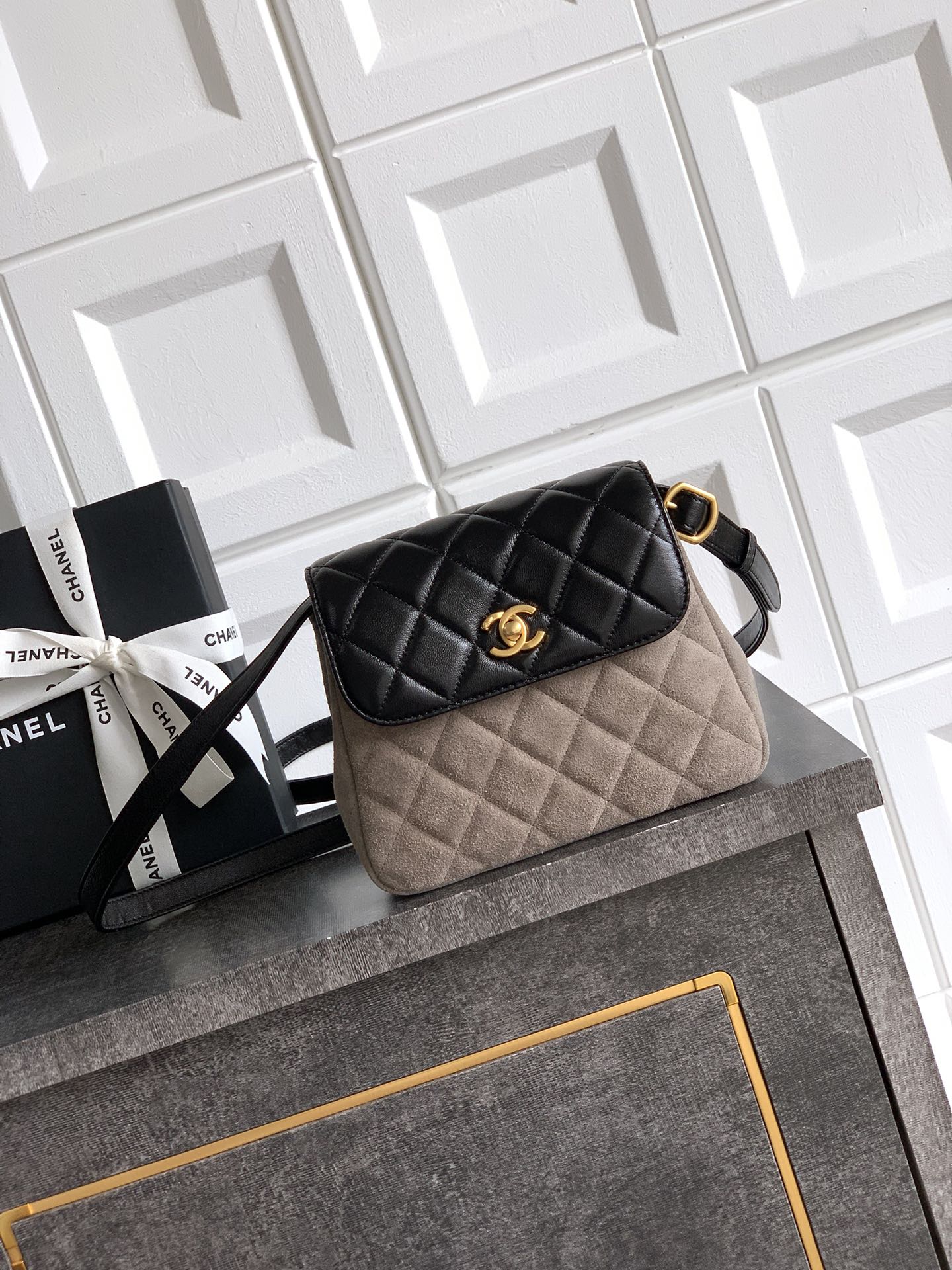 Ch@nel Flap Bag-14.5 X 18 X 6.5CM