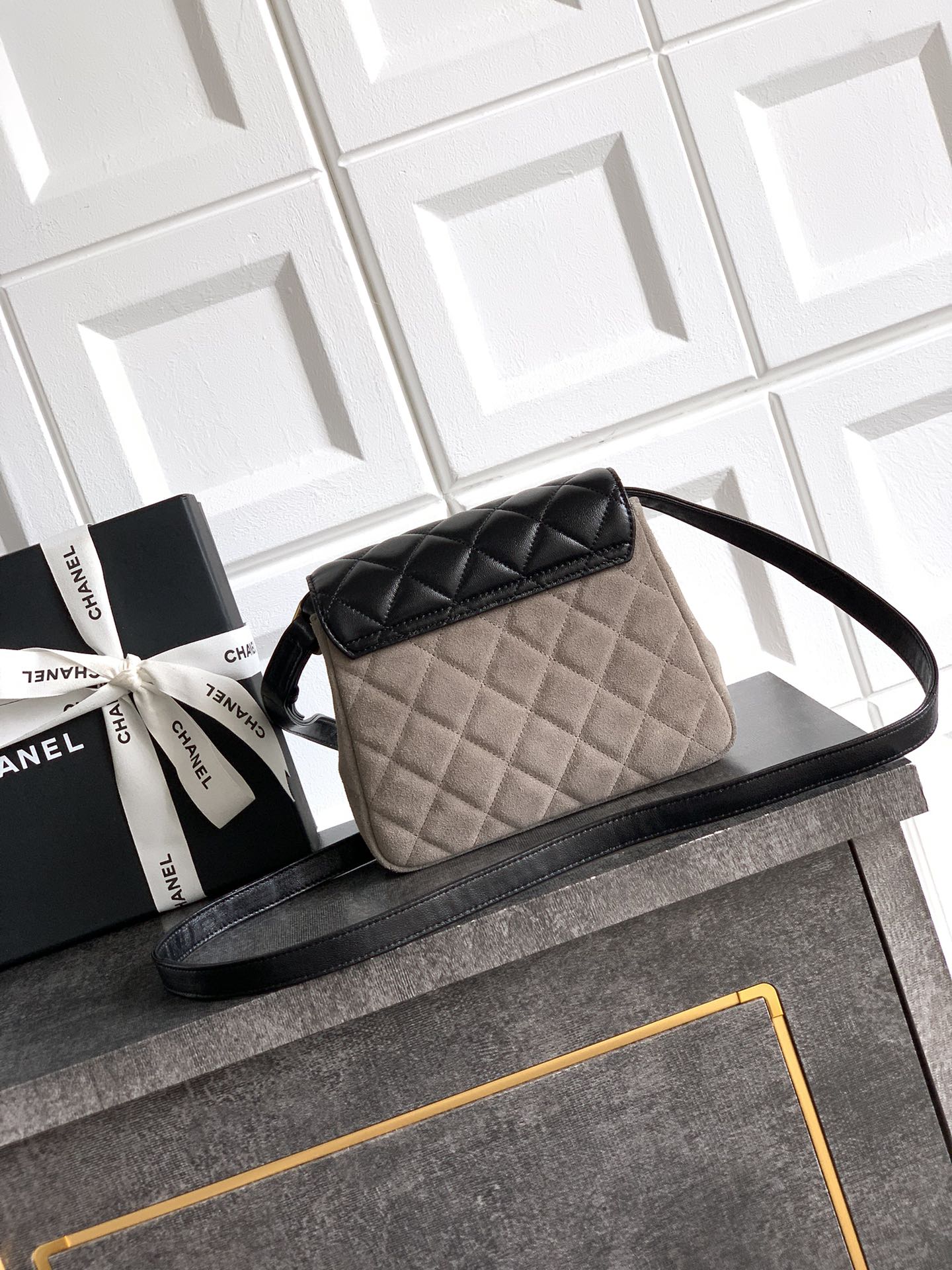 Ch@nel Flap Bag-14.5 X 18 X 6.5CM