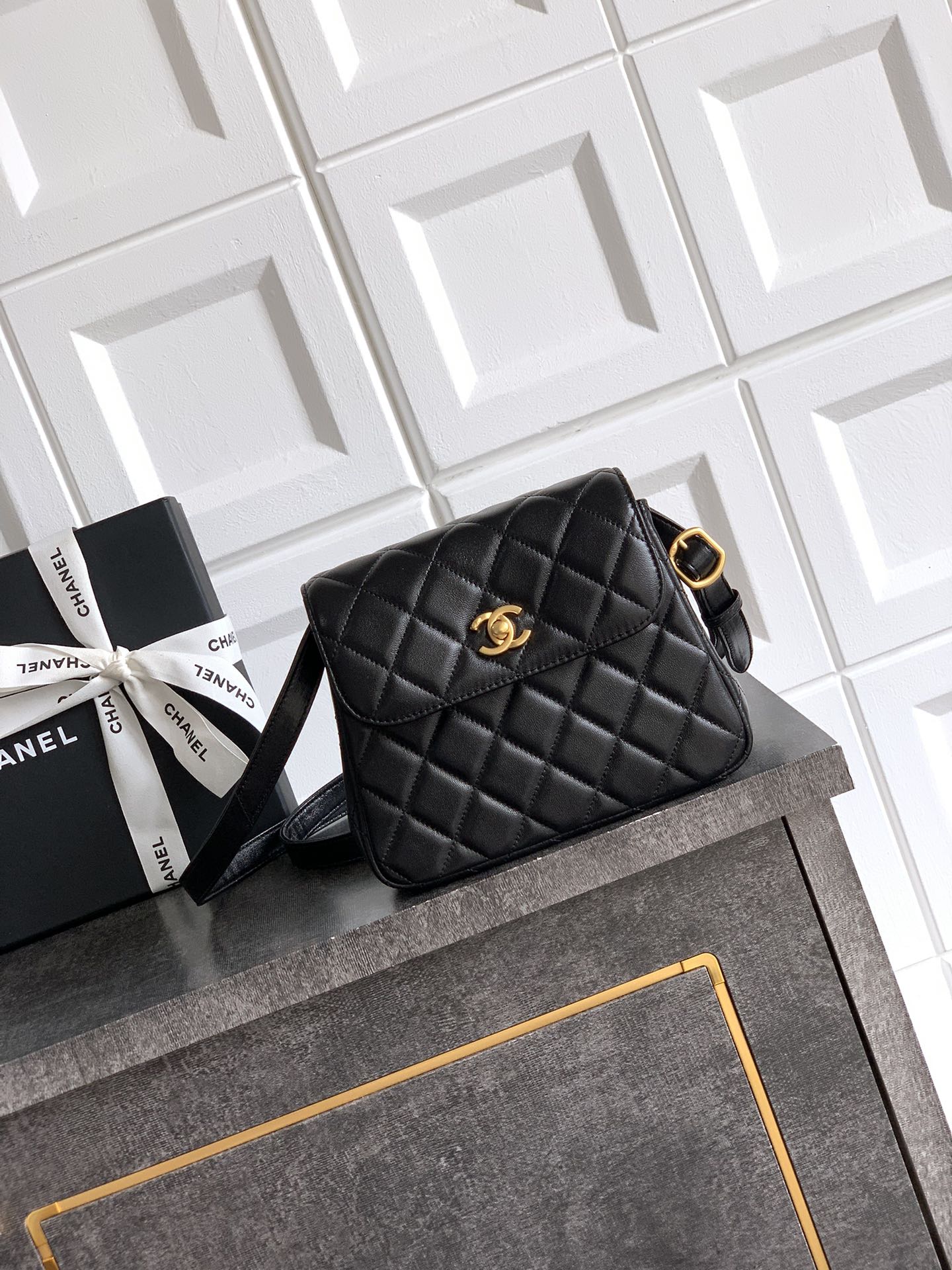 Ch@nel Flap Bag-14.5 X 18 X 6.5CM