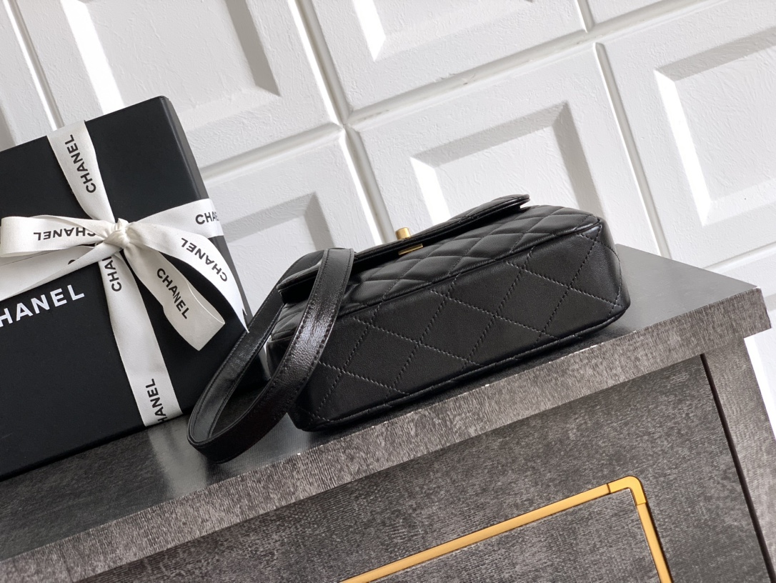 Ch@nel Flap Bag-14.5 X 18 X 6.5CM