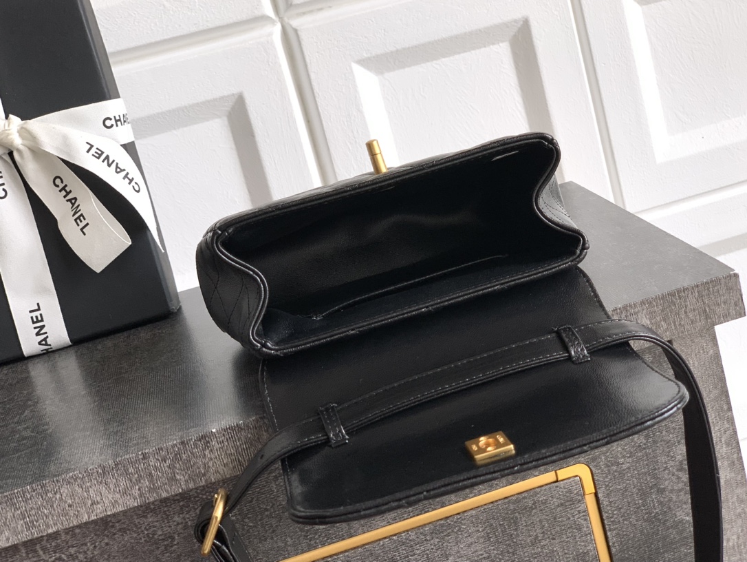 Ch@nel Flap Bag-14.5 X 18 X 6.5CM