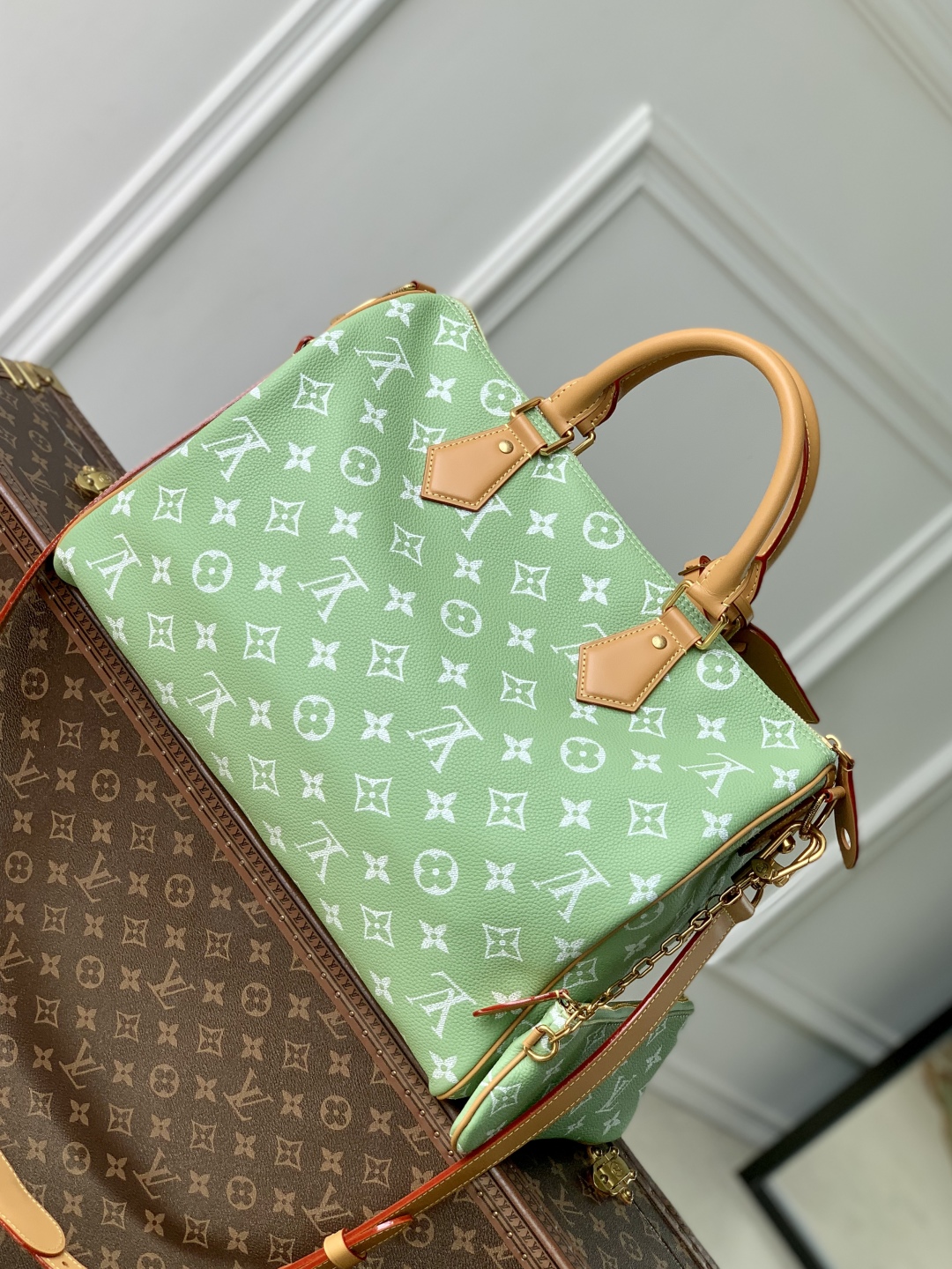 L0vis Vvtt0n Speedy P9 Bandoulière 40 Monogram Leather -40 x 26 x 23CM
