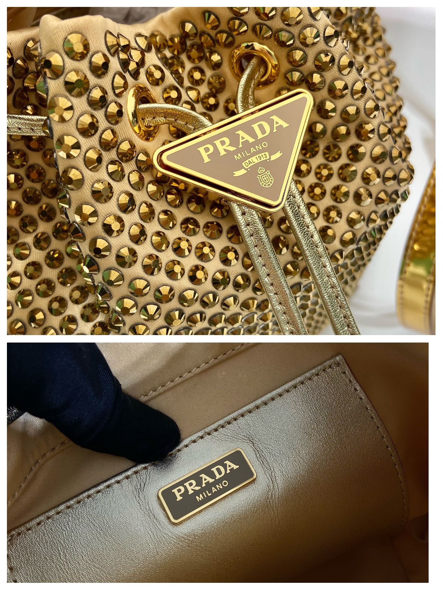 Pra*a 1BE067 Bucket Bag-16*21*10CM