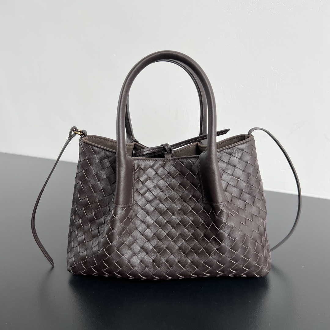 B0tt*ga Ven*ta Burgundy Pinacoteca Reversible Tote -24*15*12CM
