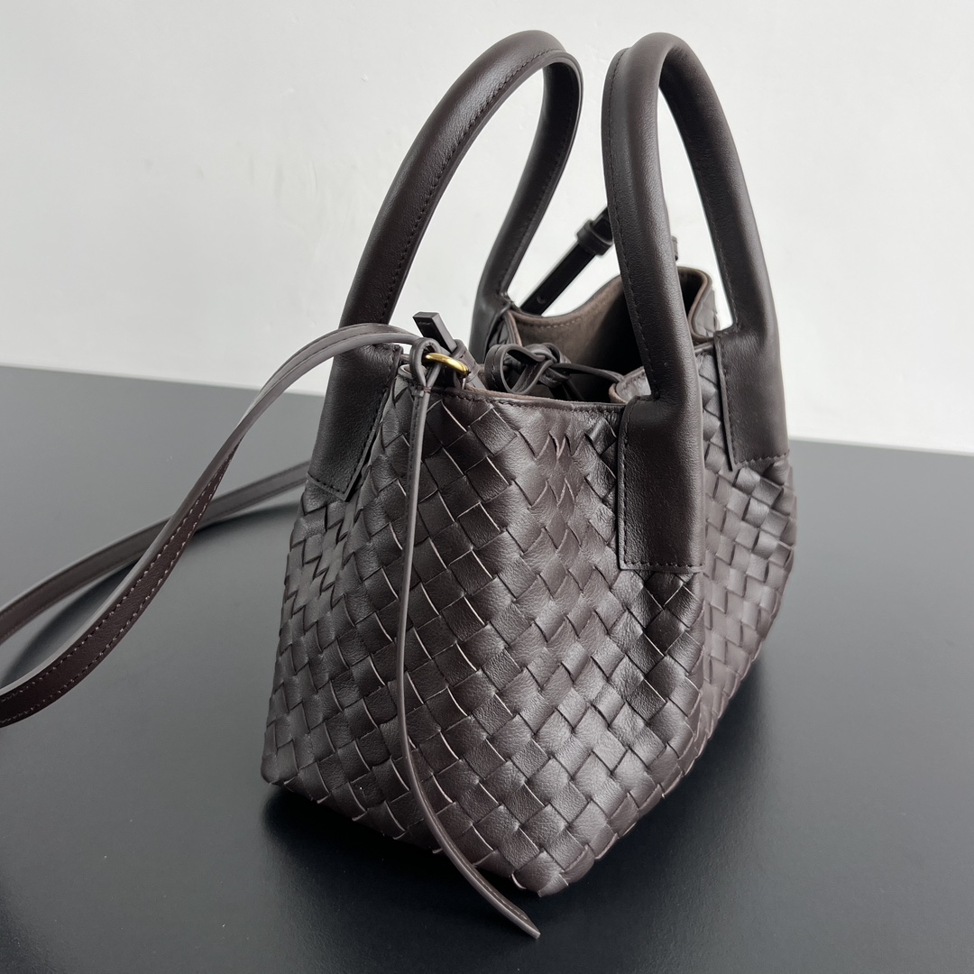 B0tt*ga Ven*ta Burgundy Pinacoteca Reversible Tote -24*15*12CM