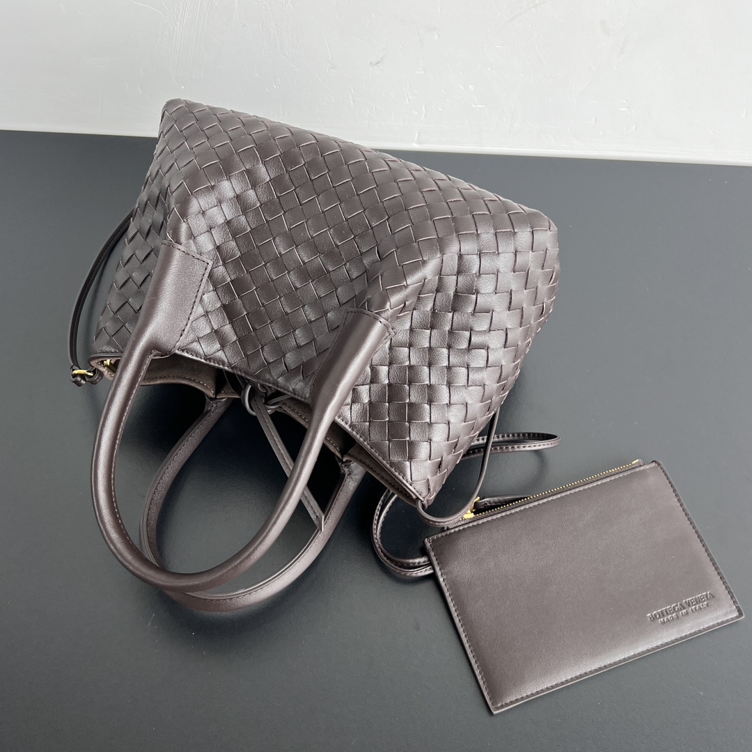 B0tt*ga Ven*ta Burgundy Pinacoteca Reversible Tote -24*15*12CM
