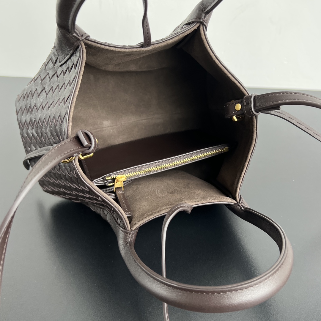 B0tt*ga Ven*ta Burgundy Pinacoteca Reversible Tote -24*15*12CM