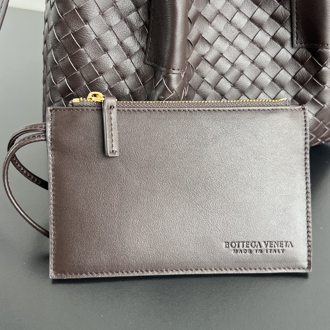 B0tt*ga Ven*ta Burgundy Pinacoteca Reversible Tote -24*15*12CM