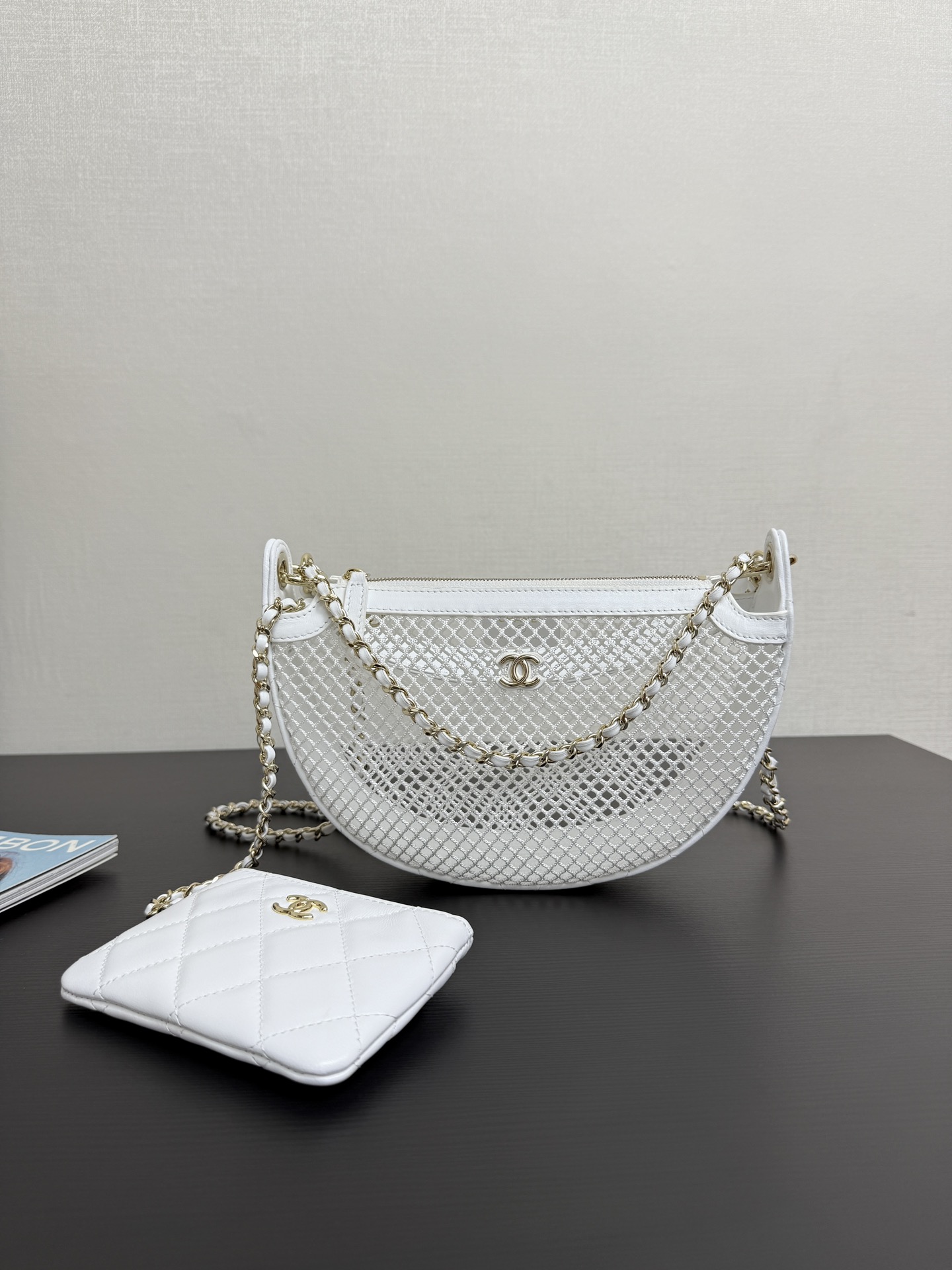 Ch@nel 2025SS Clutch With Chain Bag-15x22x6CM