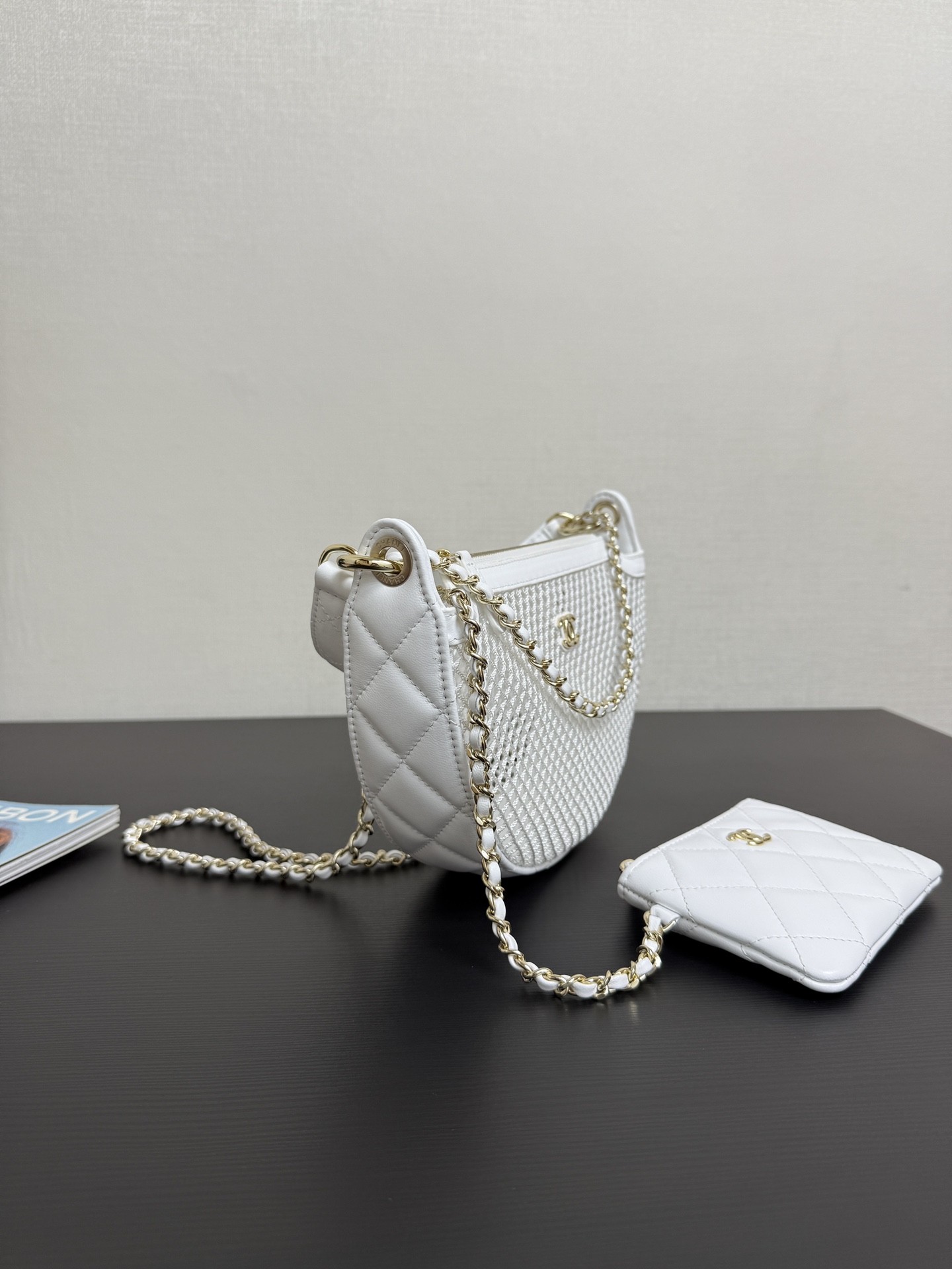 Ch@nel 2025SS Clutch With Chain Bag-15x22x6CM