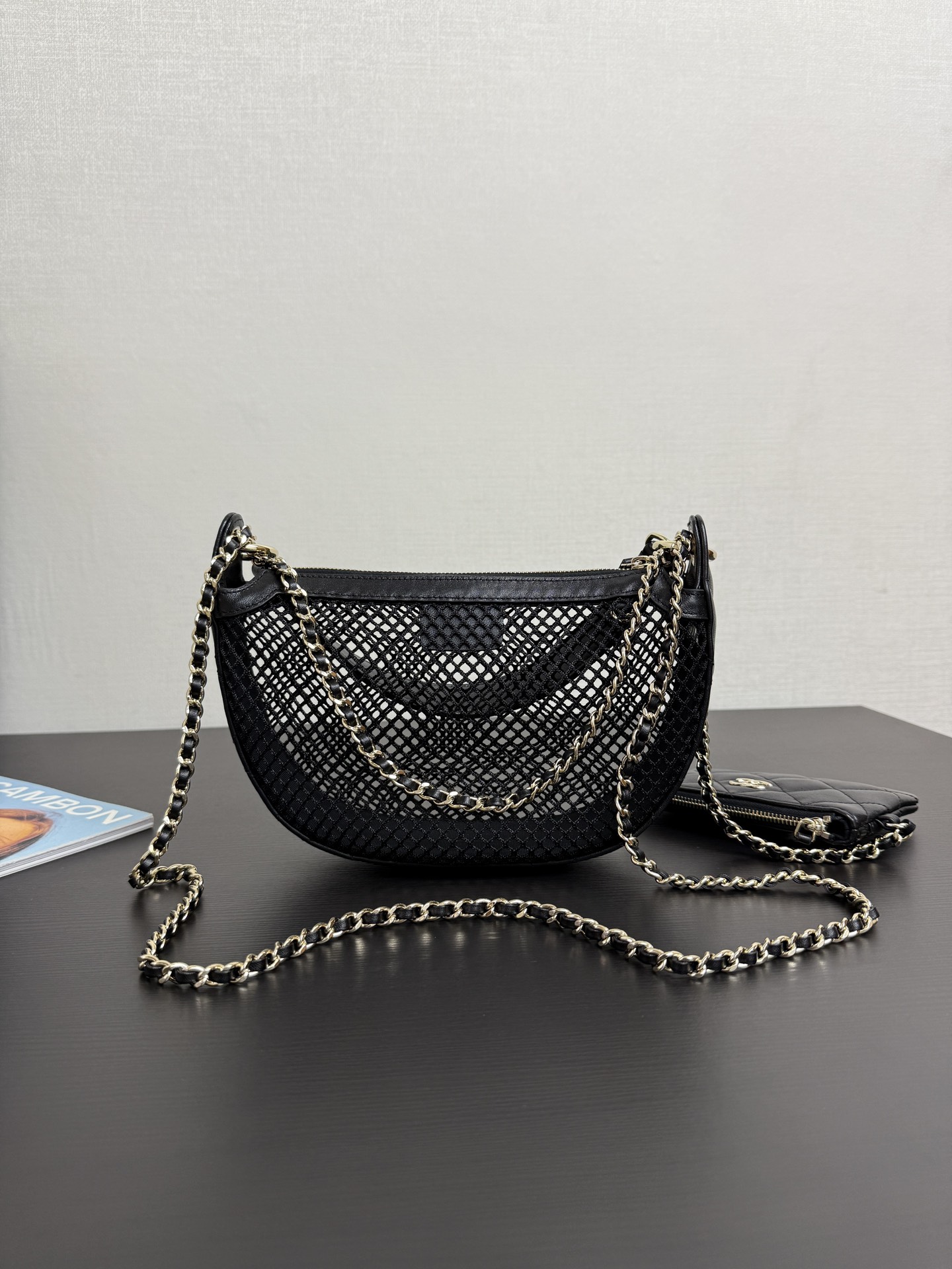 Ch@nel 2025SS Clutch With Chain Bag-15x22x6CM