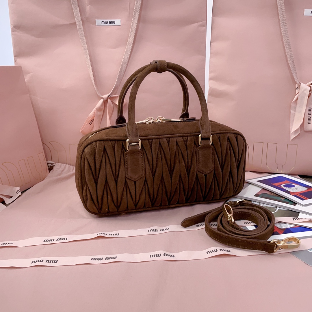 M1um1u Top Handbags-27X12X9CM