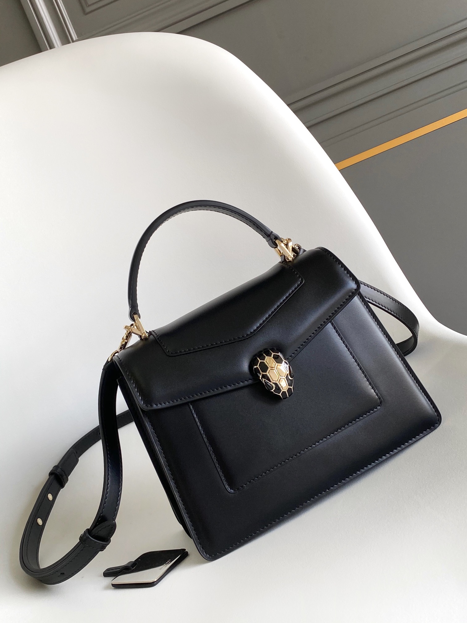 Bv1g*ai Serpenti Forever Bag-20.5X 15X 9CM
