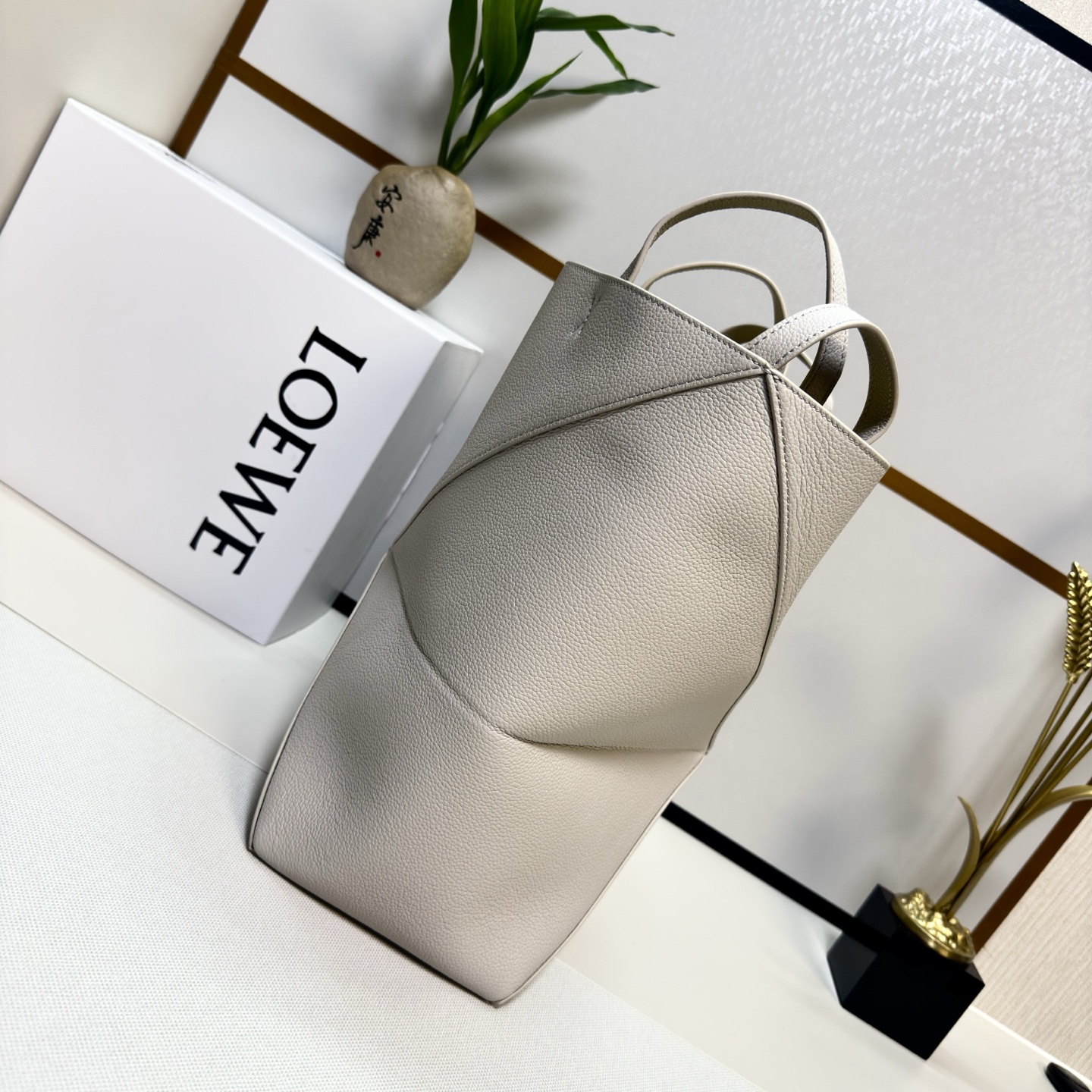 Puzzle Fold Tote Bag -25.5*14.5*31.5CＭ