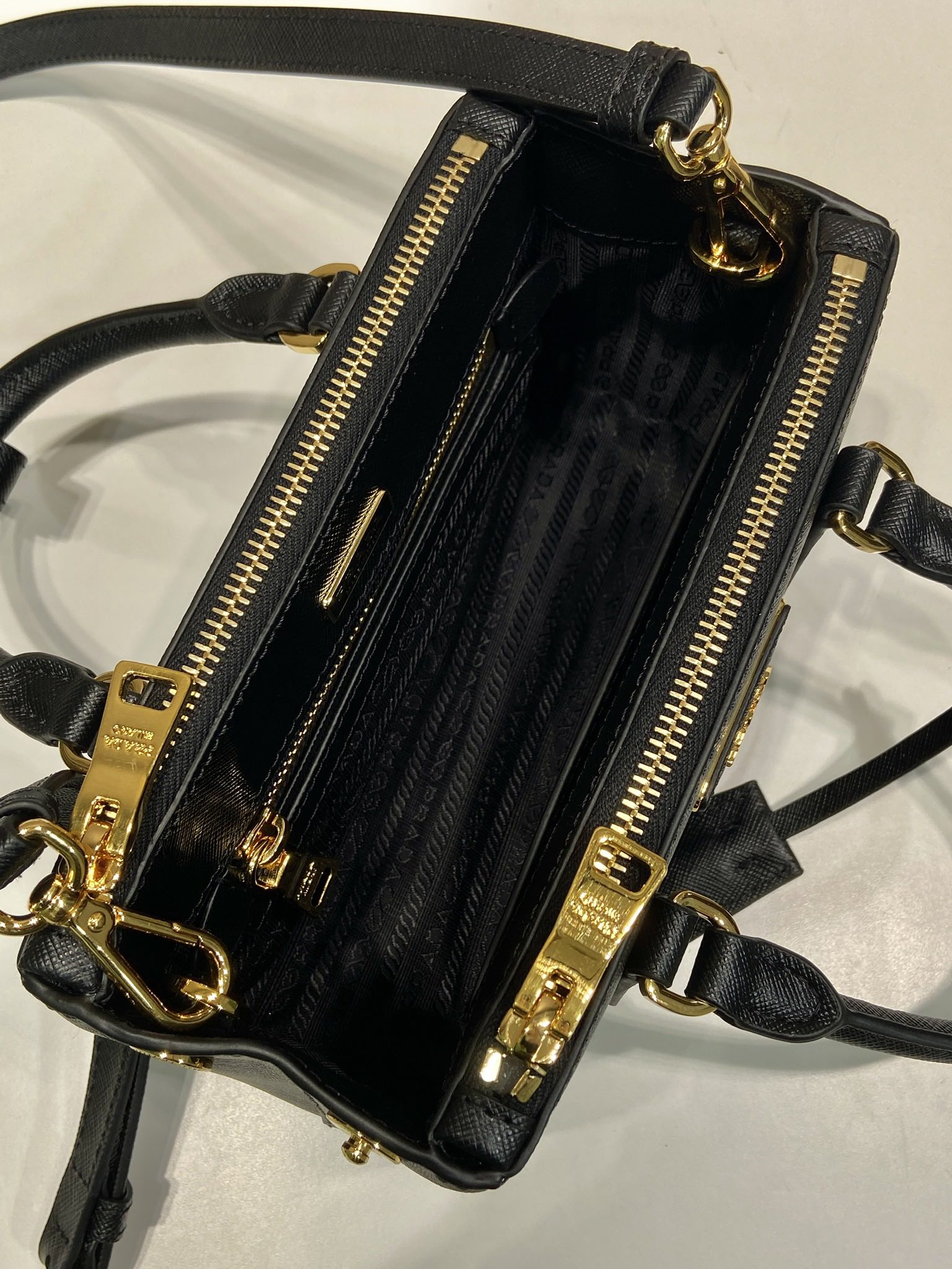 Pra*a Cameo Galleria Saffiano Leather Mini-Bag-1BA916-21*12.5*8.5CM
