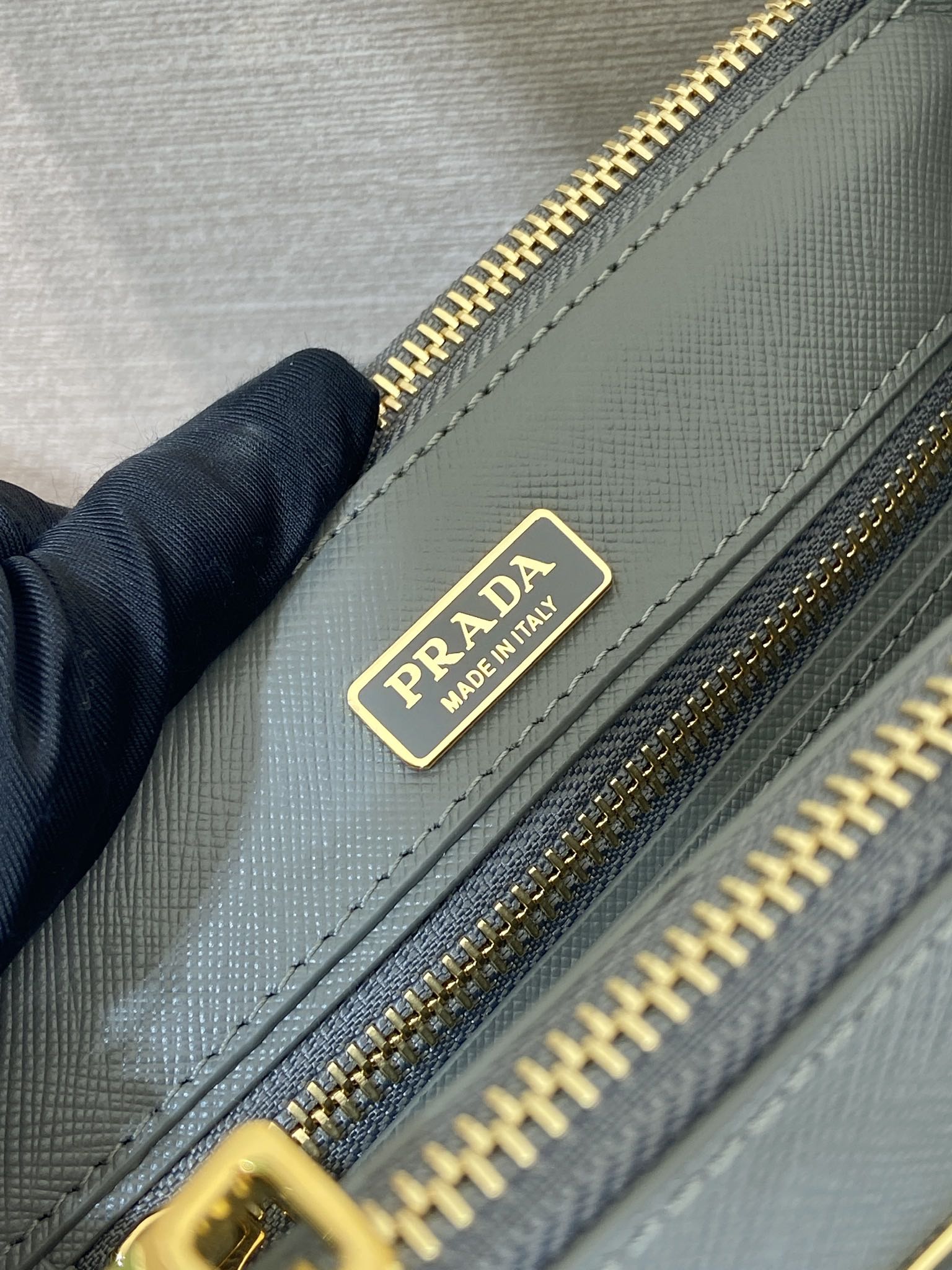 Pra*a Cameo Galleria Saffiano Leather Mini-Bag-1BA916-21*12.5*8.5CM