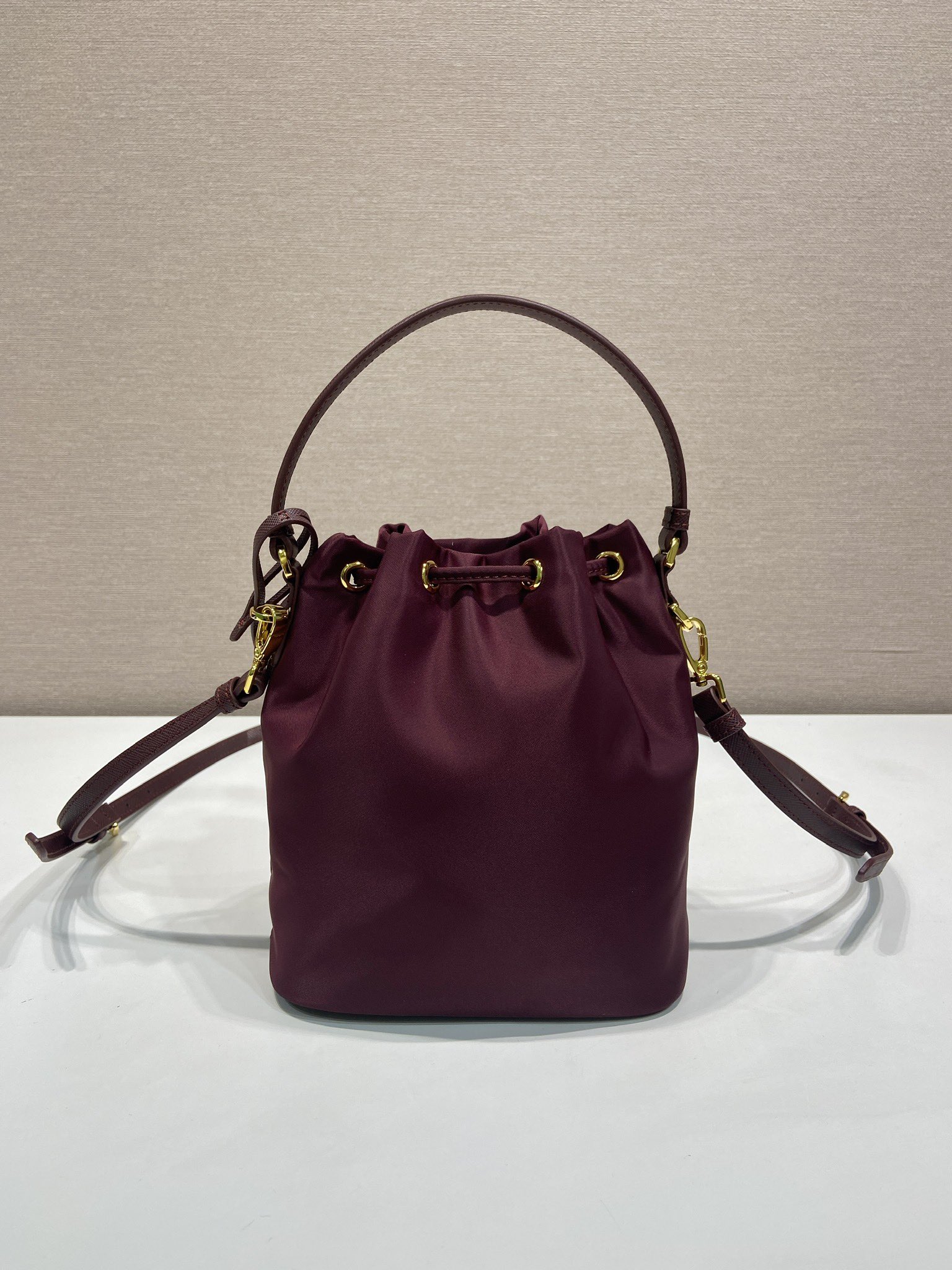 Pra*a 1be067 bucket bag-15.5*19.5*10cm