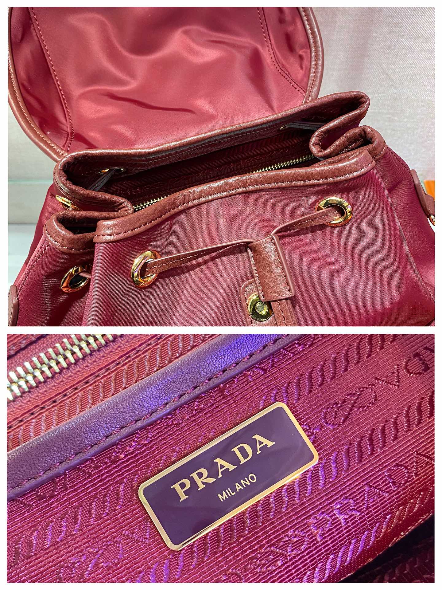 Pra*a Backpack 1BZ677A-24*28*12CM