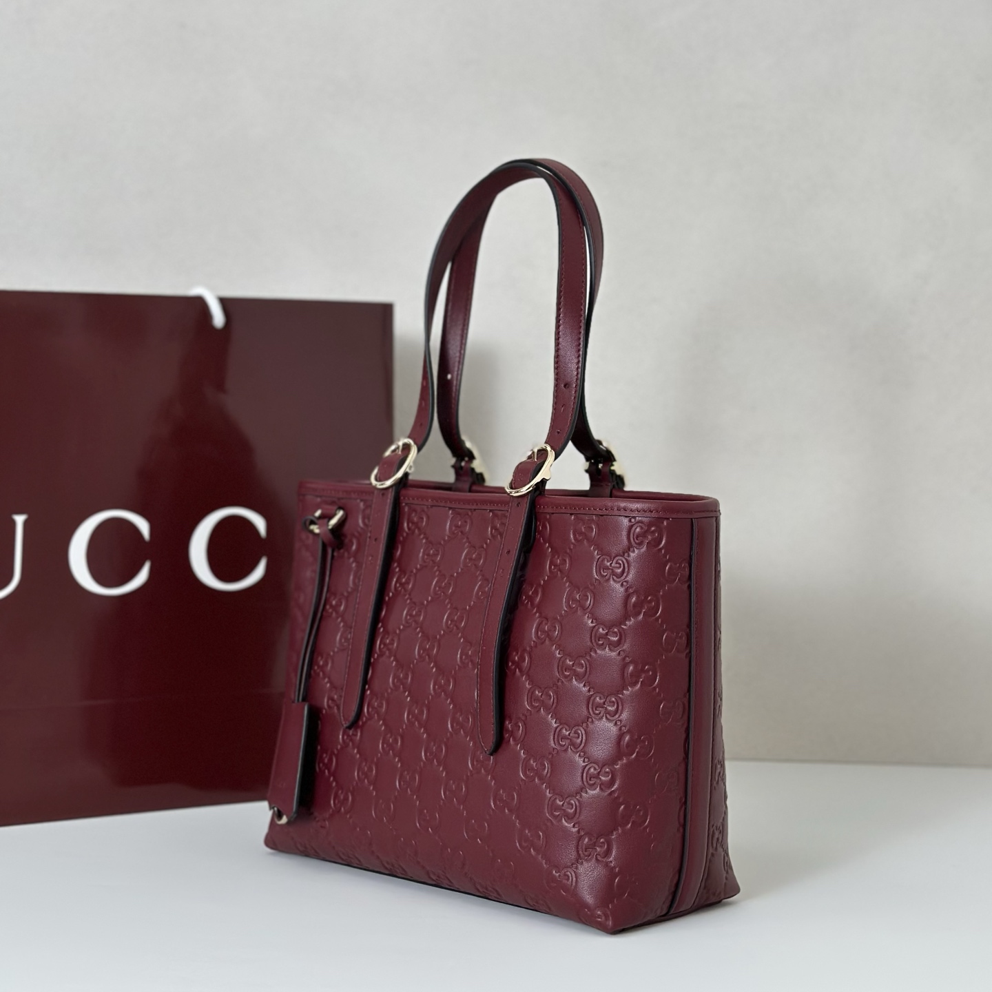 Guc-ci GG Emblem Tote Bag-25*20*10CM