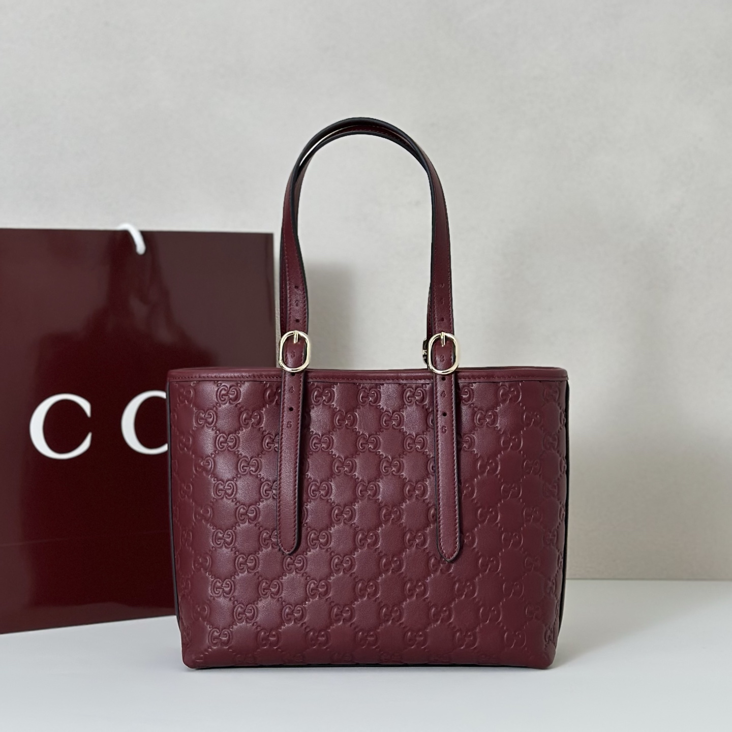 Guc-ci GG Emblem Tote Bag-25*20*10CM