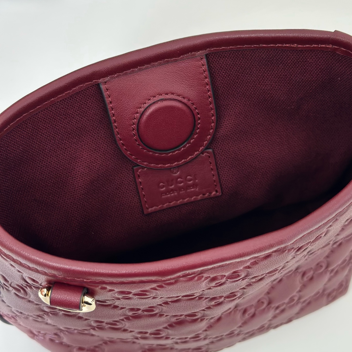 Guc-ci GG Emblem Tote Bag-16*18*8CM