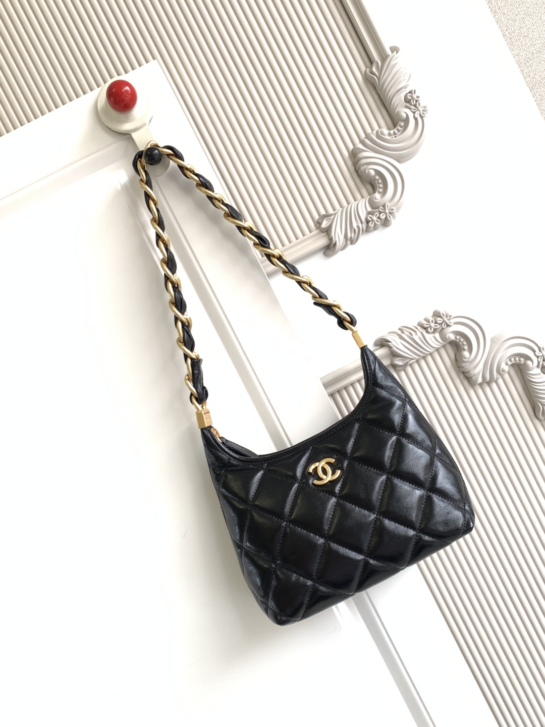Ch@nel 2025SS Hobo Bag-22.5x19.5x8.5CM