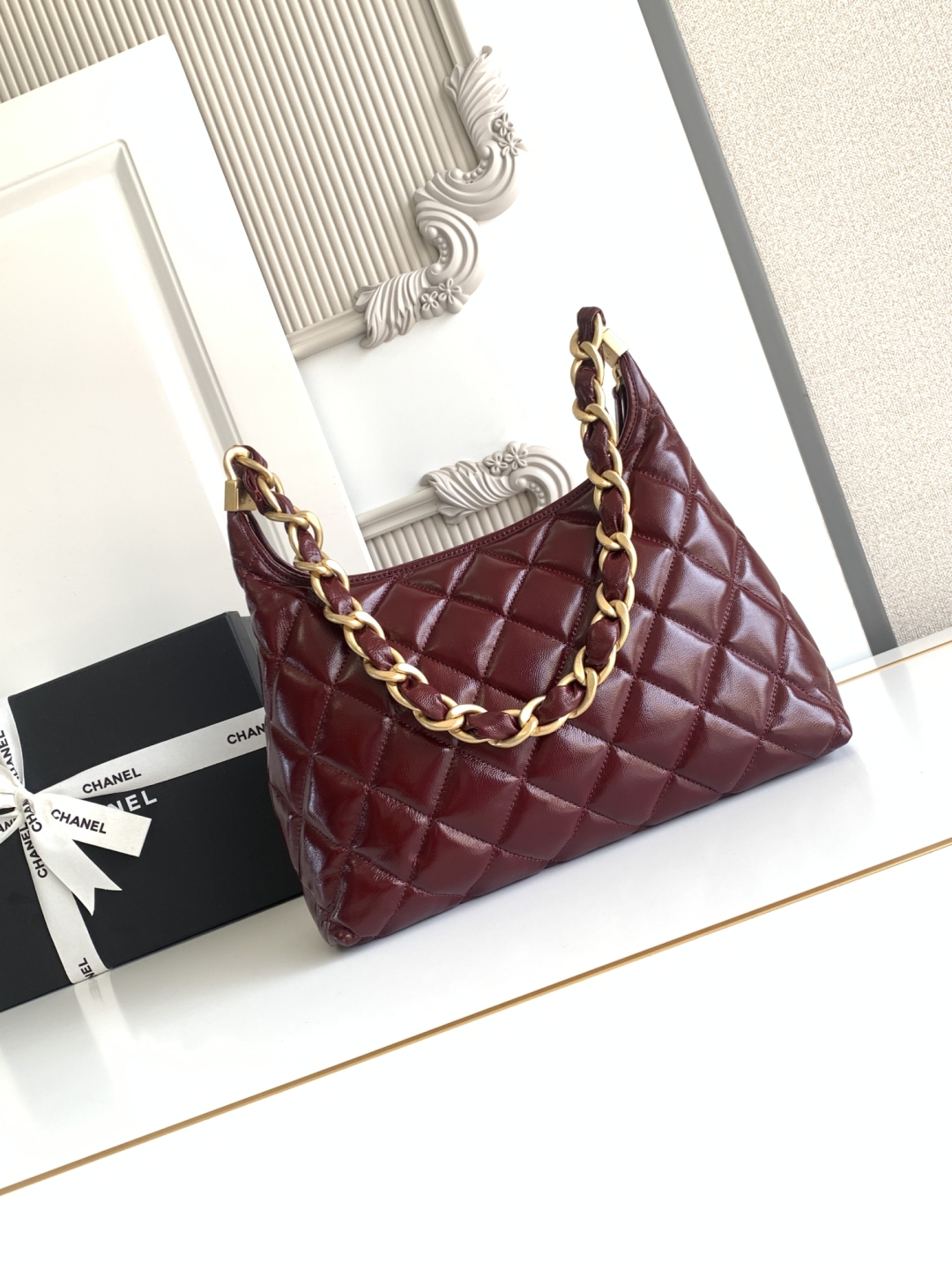 Ch@nel 2025SS Hobo Bag-32x30x12CM