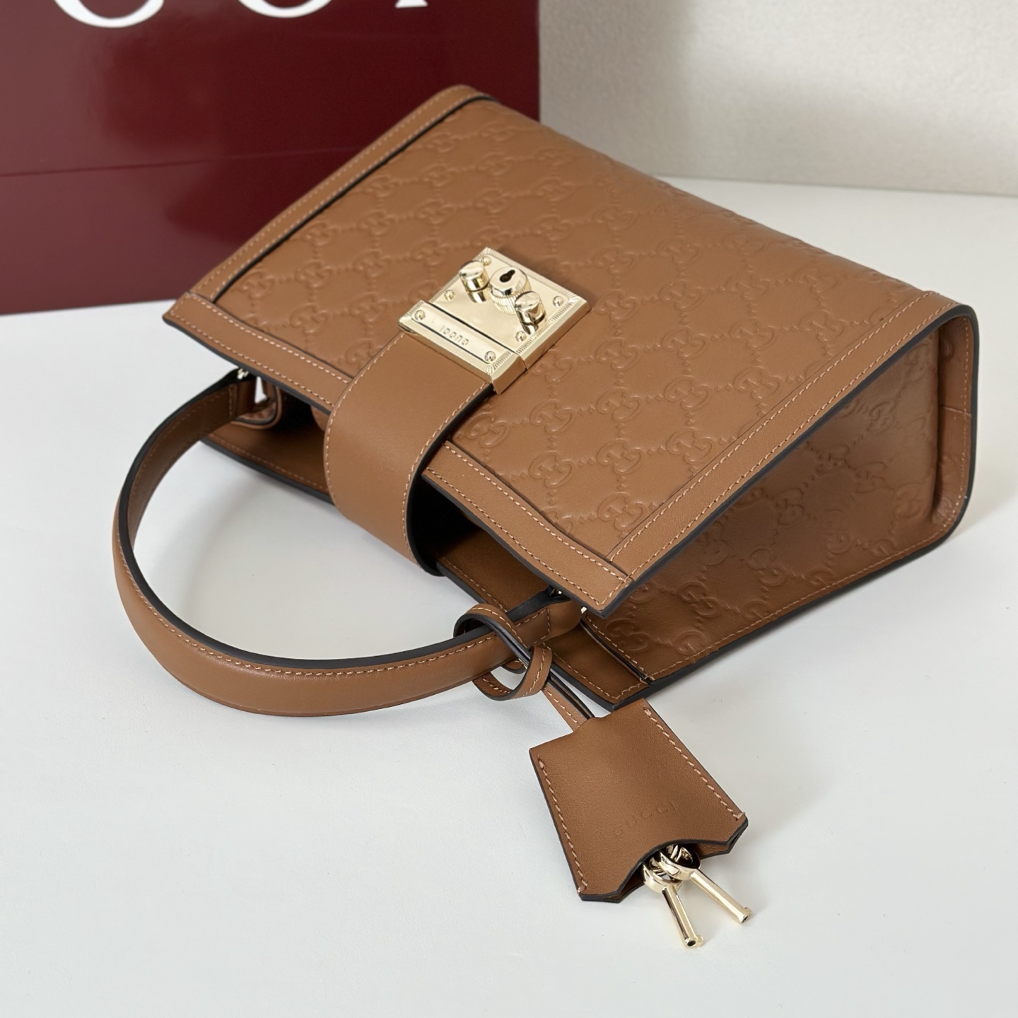 Gvc*1 Padlock Tote Bag-25.5*17.5*10CM