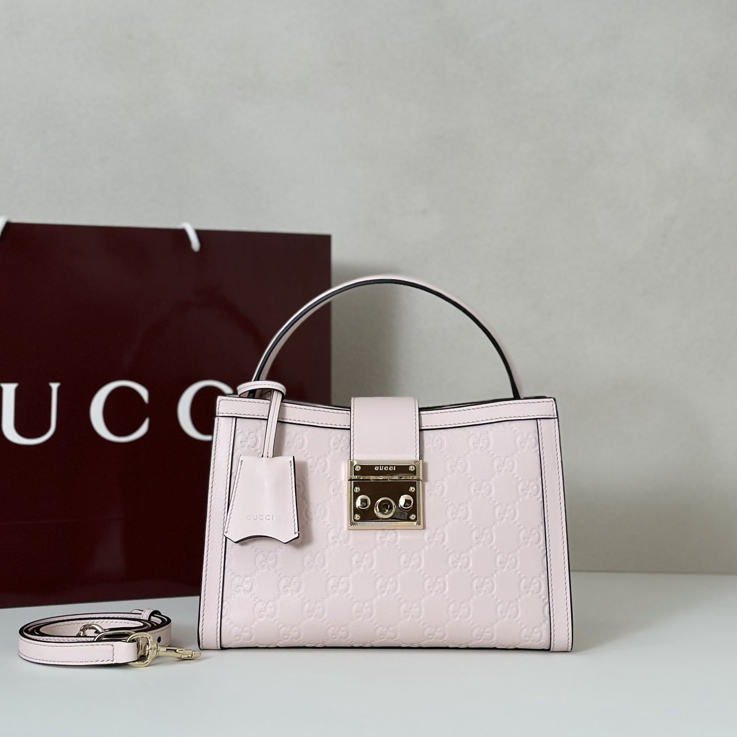 Gvc*1 Padlock Tote Bag-25.5*17.5*10CM
