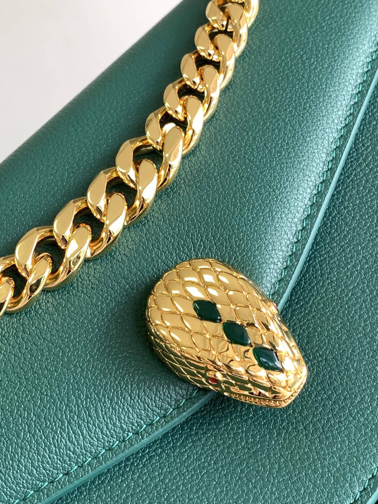 Bv1g*ai Serpenti East-West Maxi Chain Shoulder Bag-28*17*6CM