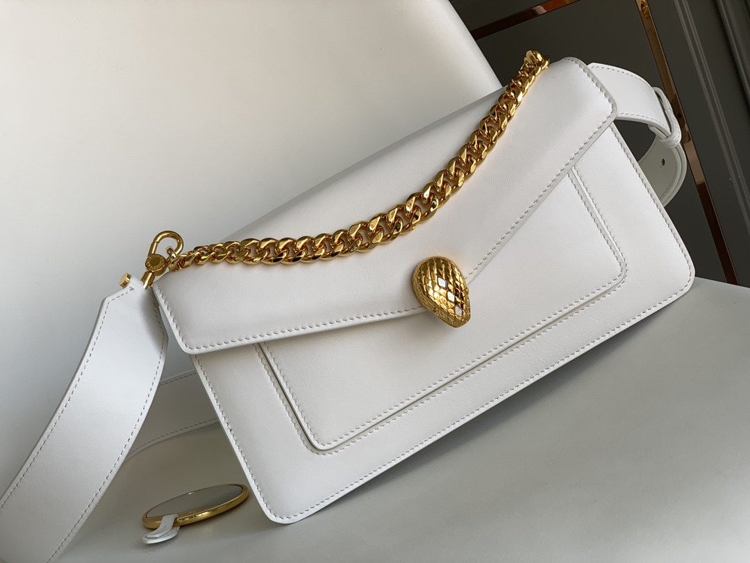 Bv1g*ai Serpenti East-West Maxi Chain Shoulder Bag-28*17*6CM