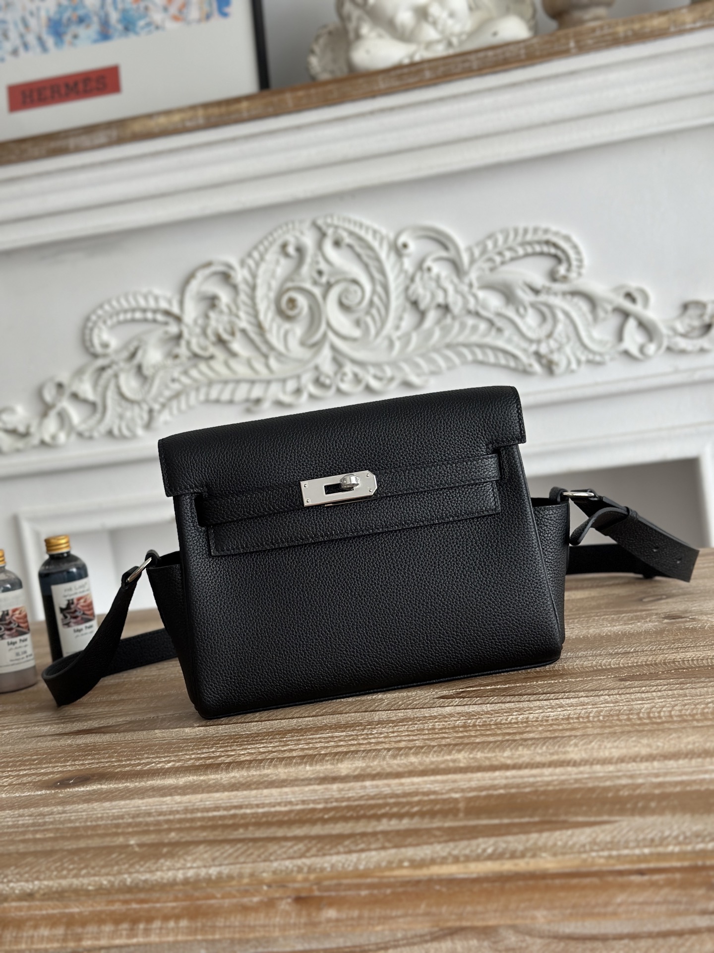 H**me5 Kelly Messenger Bag-Togo-25cm