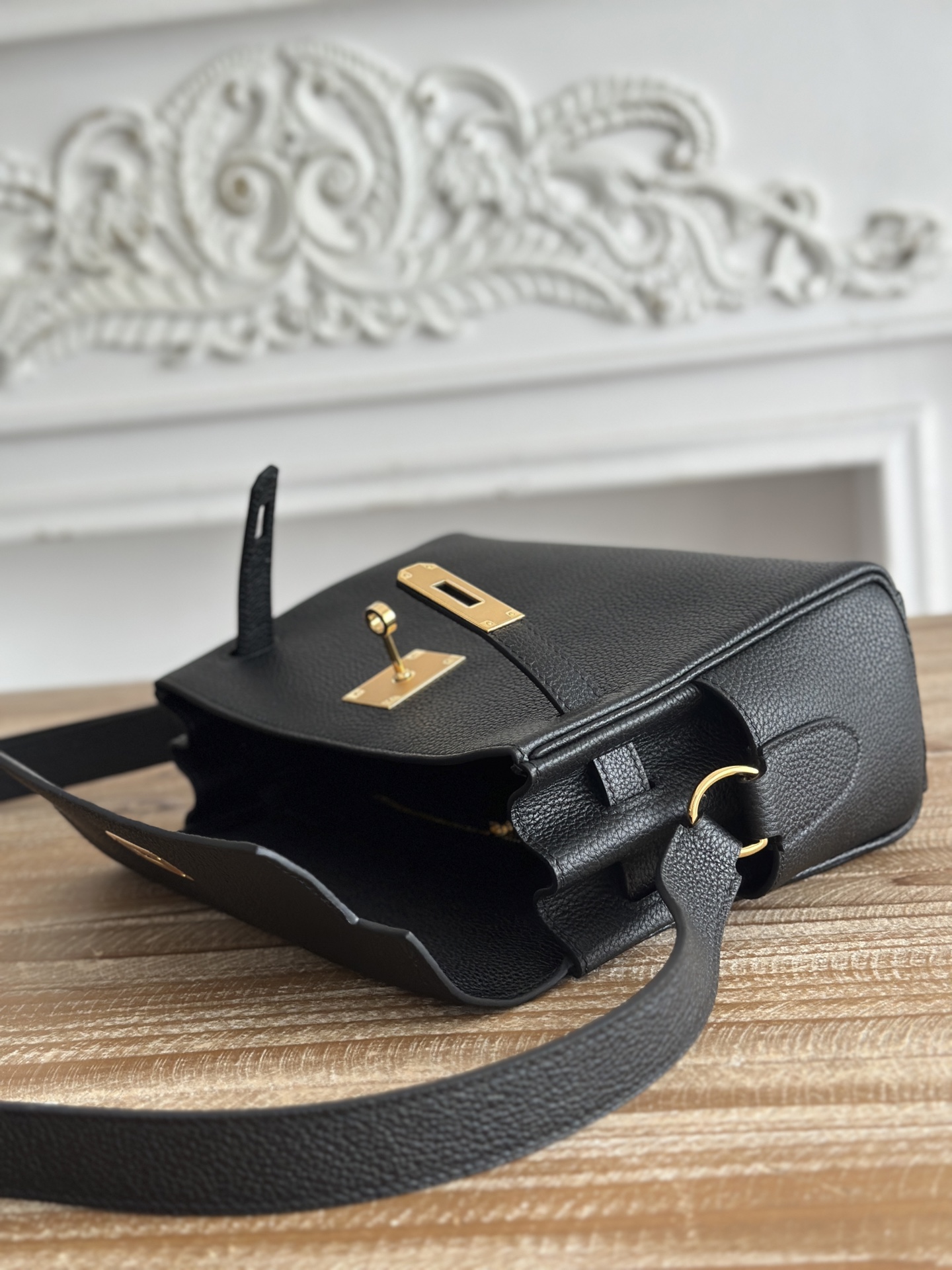 H**me5 Kelly Messenger Bag-Togo-25cm