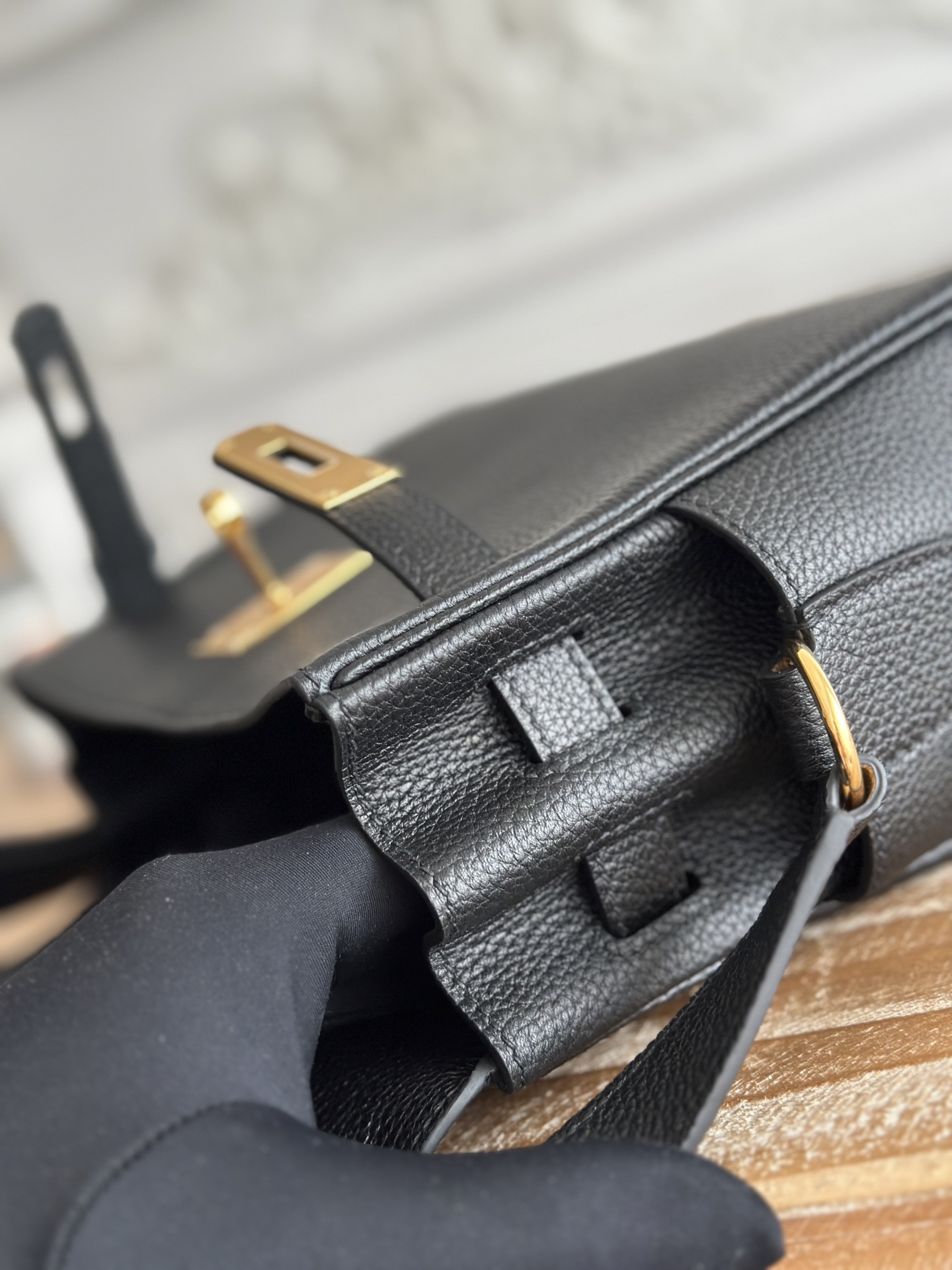 H**me5 Kelly Messenger Bag-Togo-25cm