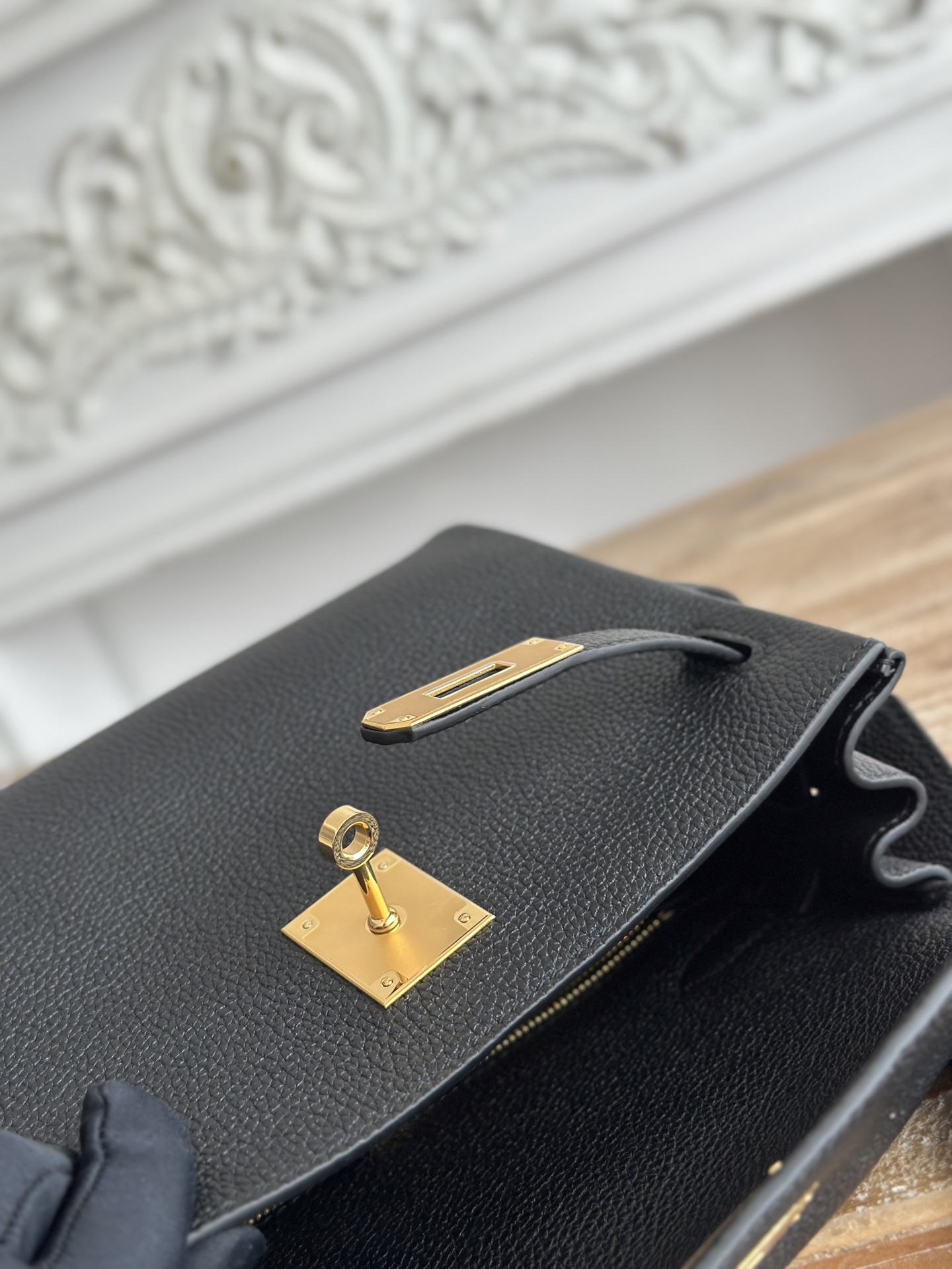 H**me5 Kelly Messenger Bag-Togo-25cm