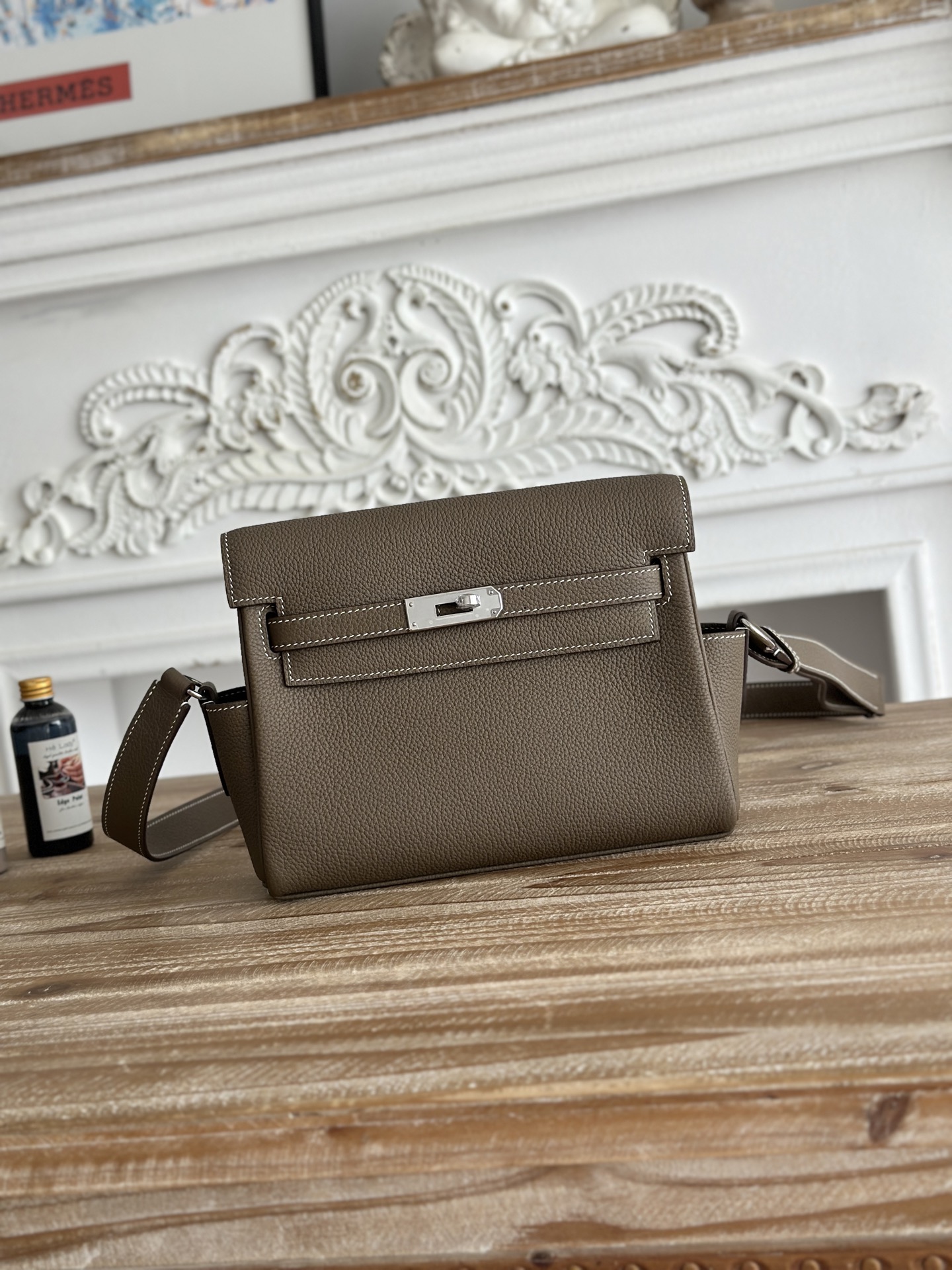 H**me5 Kelly Messenger Bag-Togo-25cm