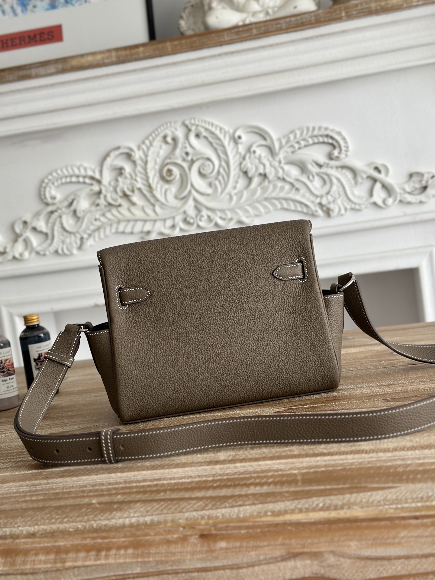 H**me5 Kelly Messenger Bag-Togo-25cm