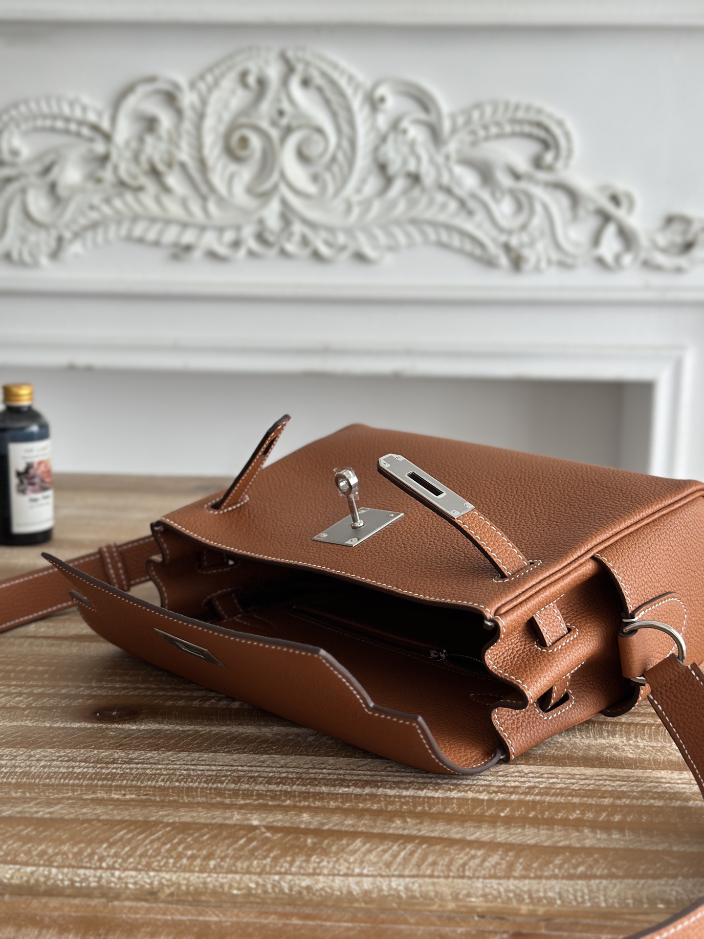 H**me5 Kelly Messenger Bag-Togo-25cm