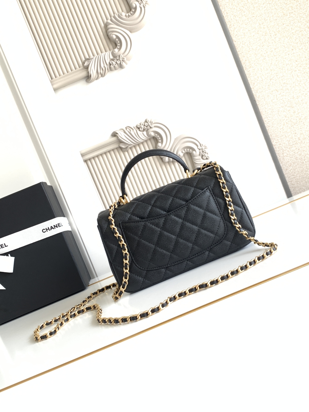 Ch@nel Flap Bag Mini CF handle -20x12x6cm