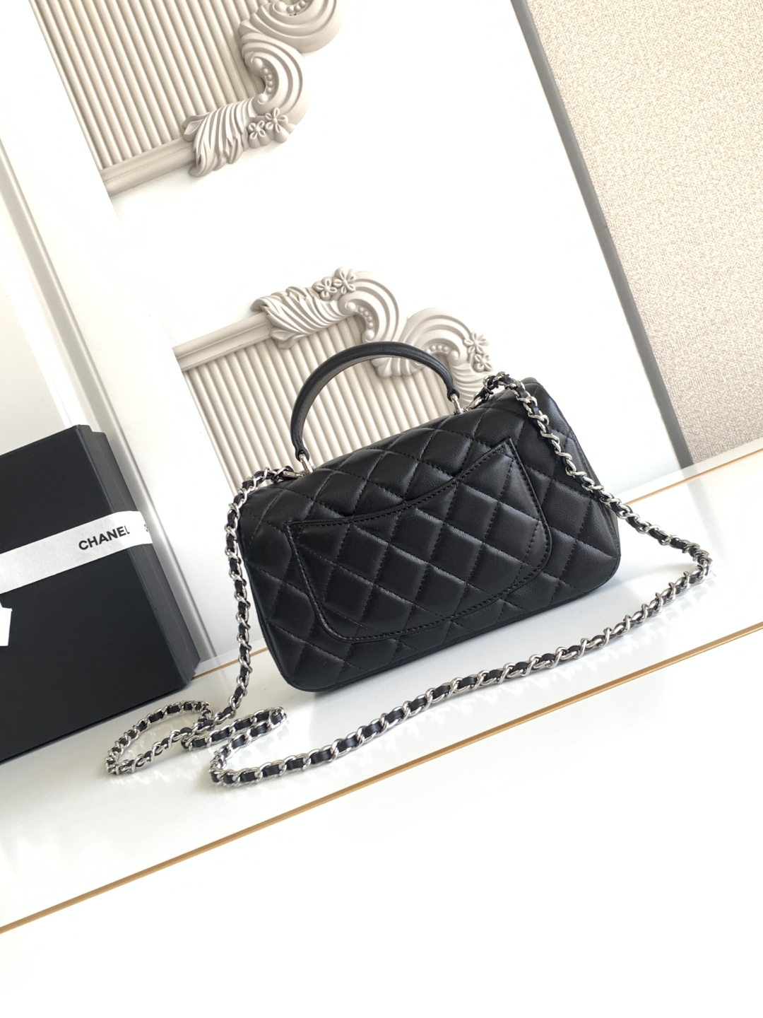 Ch@nel Flap Bag Mini CF handle -20x12x6cm