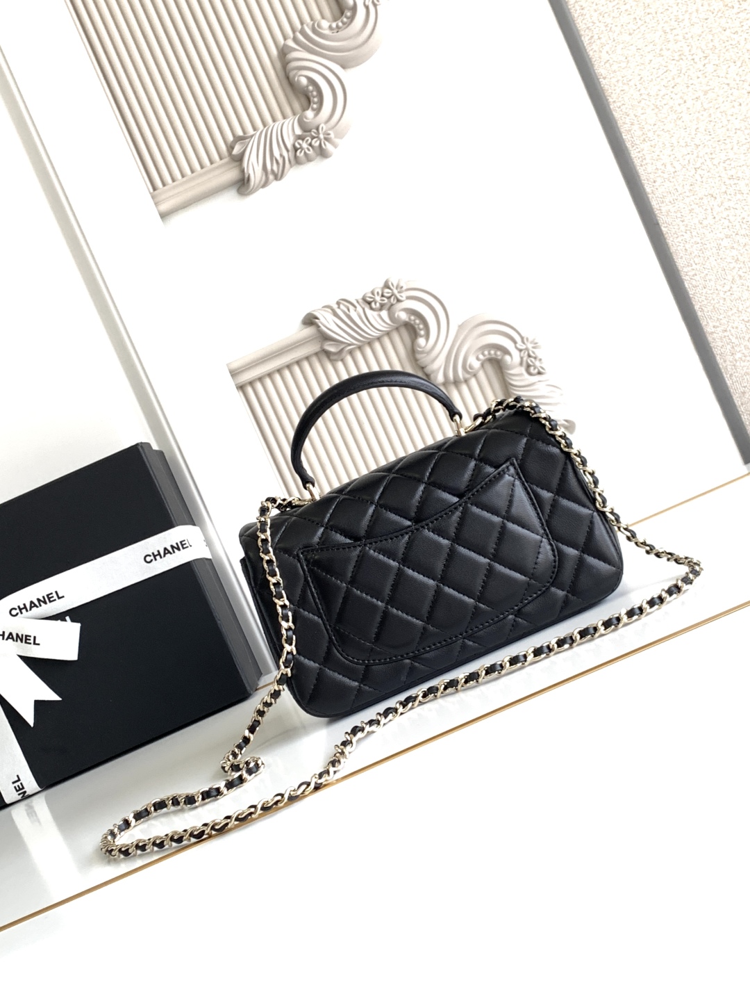 Ch@nel Flap Bag Mini CF handle -20x12x6cm