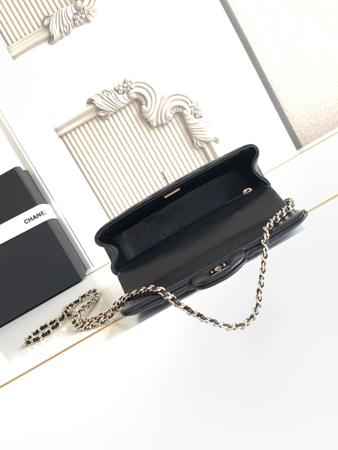 Ch@nel Flap Bag Mini CF handle -20x12x6cm