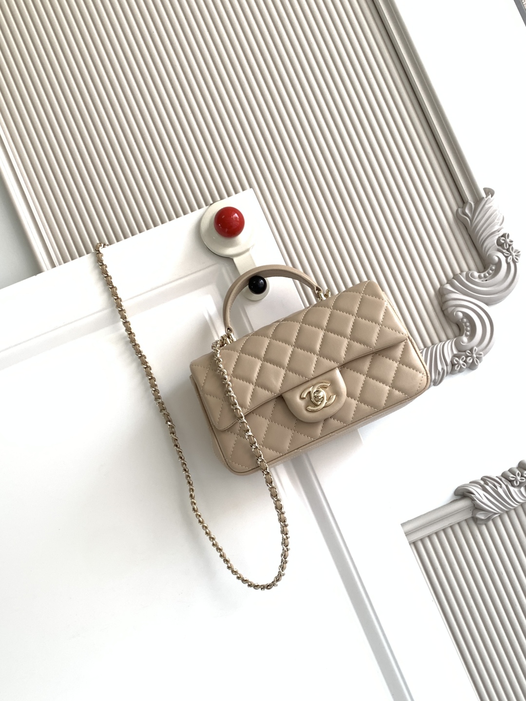 Ch@nel Flap Bag Mini CF handle -20x12x6cm