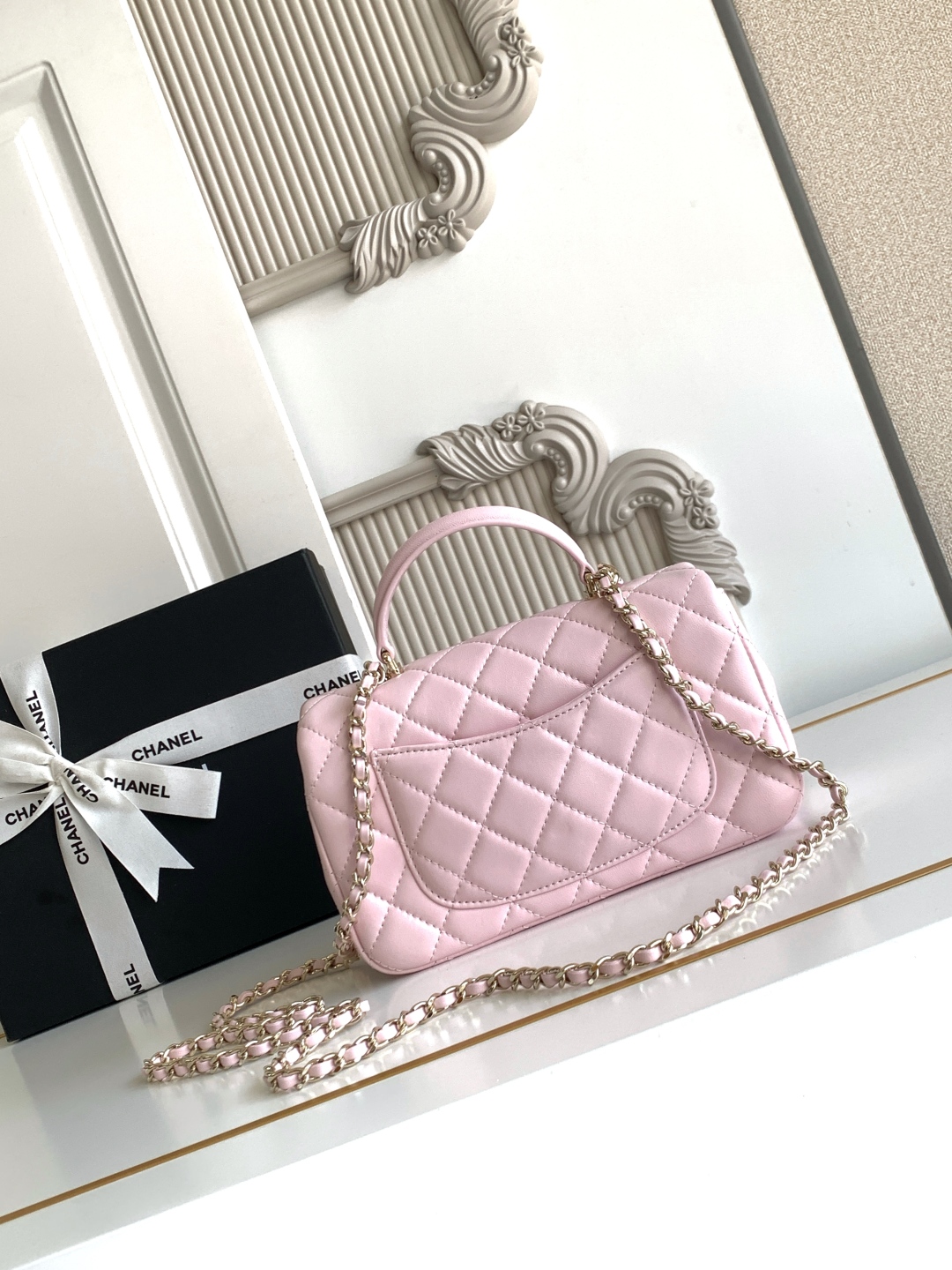 Ch@nel Flap Bag Mini CF handle -20x12x6cm
